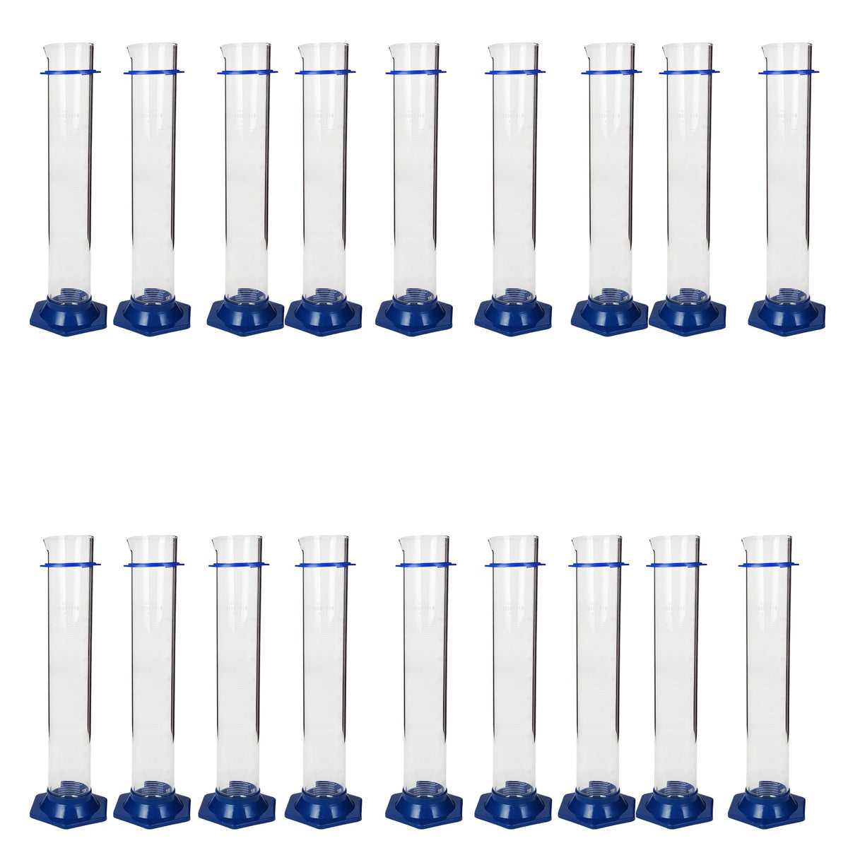 Cylinder, Borosilicate Glass with Bumper Guard, 1000ml, Case of 18