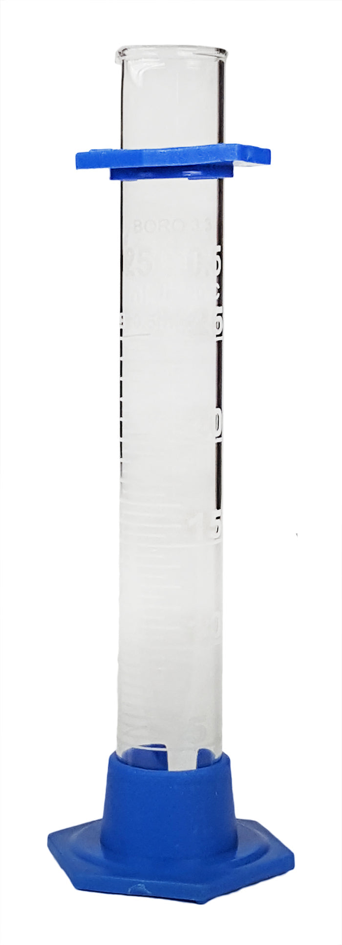 Cylinder, Borosilicate Glass with Bumper Guard, 25ml, Case of 100