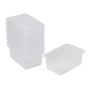 Scoop Front Storage Bins - Clear