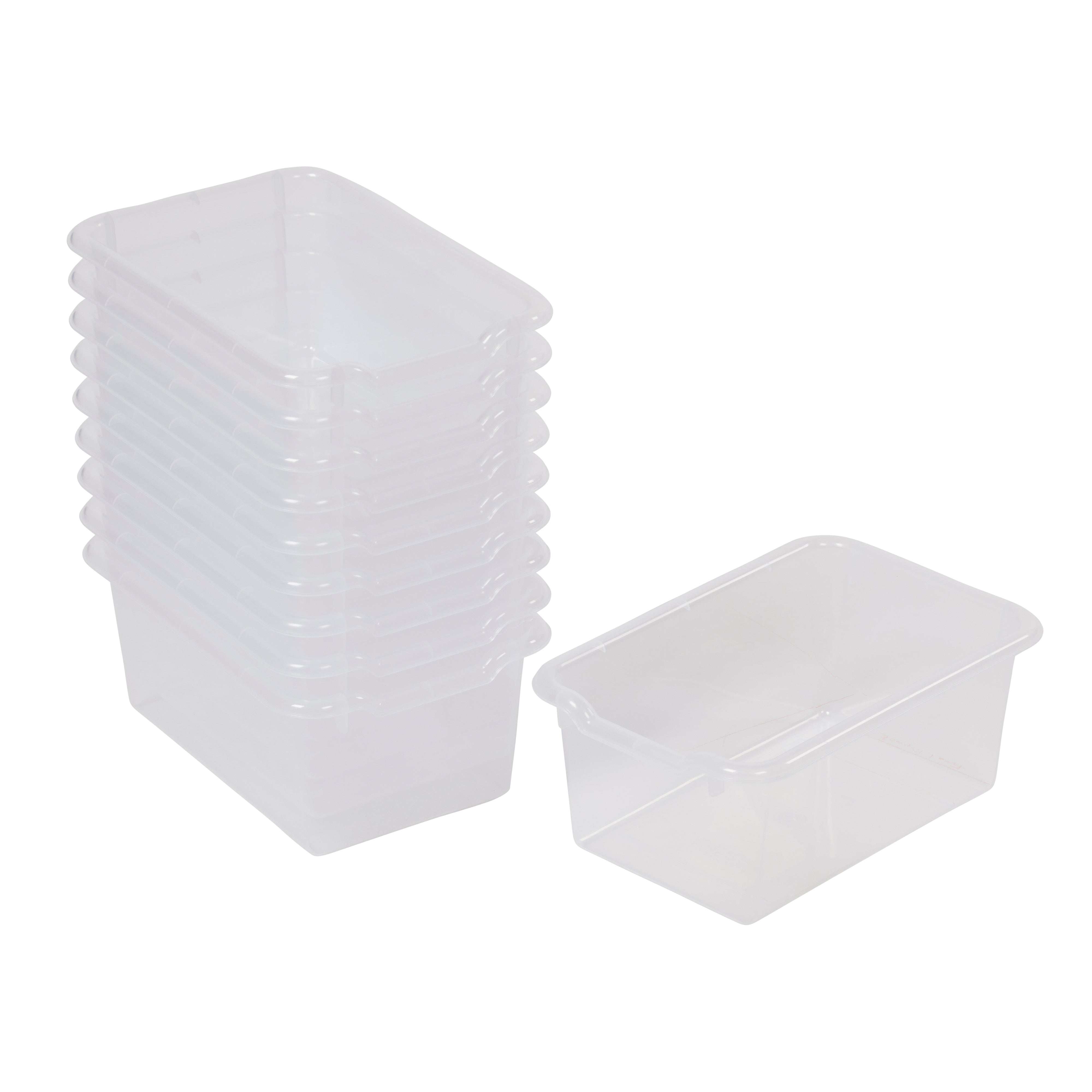 Scoop Front Storage Bins - Clear