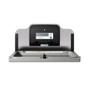 Element Horiz. Changing Station w/ Black Liner Dispenser & SS Backsplash - Dark Gray