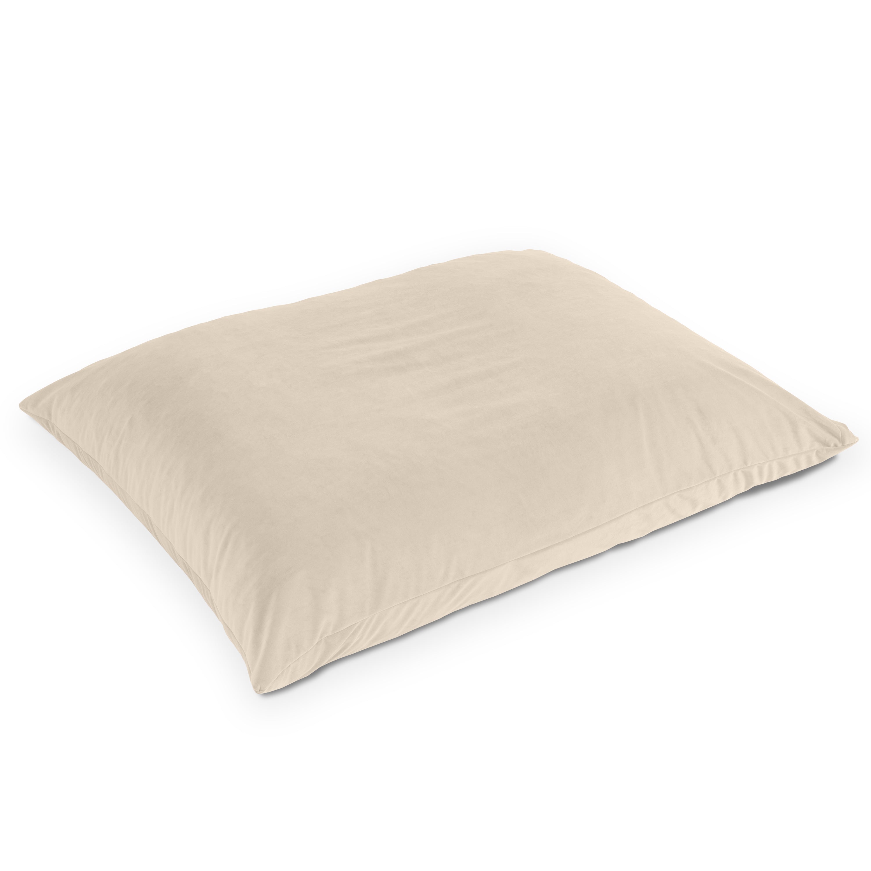Jaxx Pillow Saxx 5.5-Foot Décor Bean Bag Giant Floor Pillow Lounge, Lush Velvet Ivory