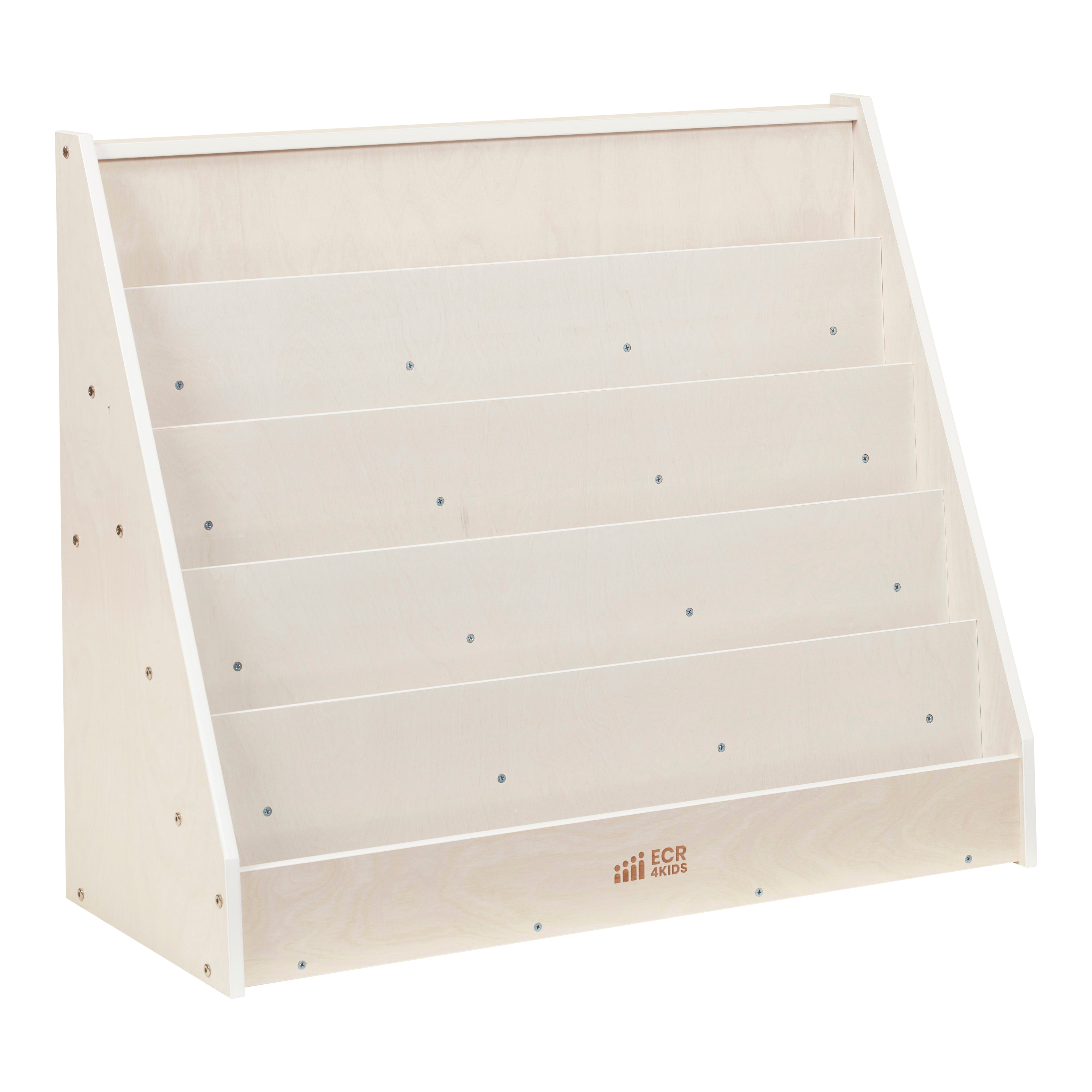 Single-Sided Book Display - White Wash