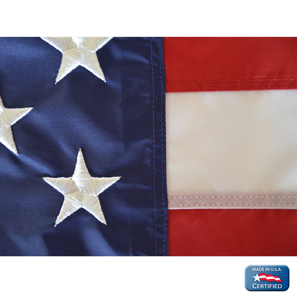 American Flag  30x60 ft. Tough-Tex the Strongest, Longest Lasting Flag , 100% Made in USA with Sewn Stripes, Appliqued Stars and Roped Heading.