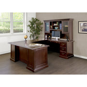 OfficeSource Rowland U Shape Typical - Mahogany