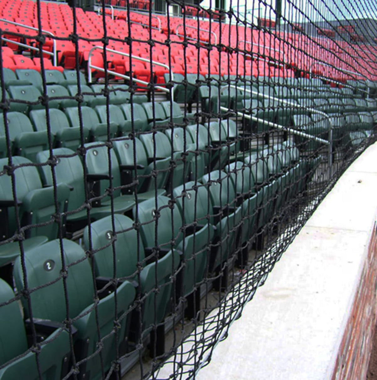 1 3/4" Baseball KNOTLESS #42 Netting Panel - Black