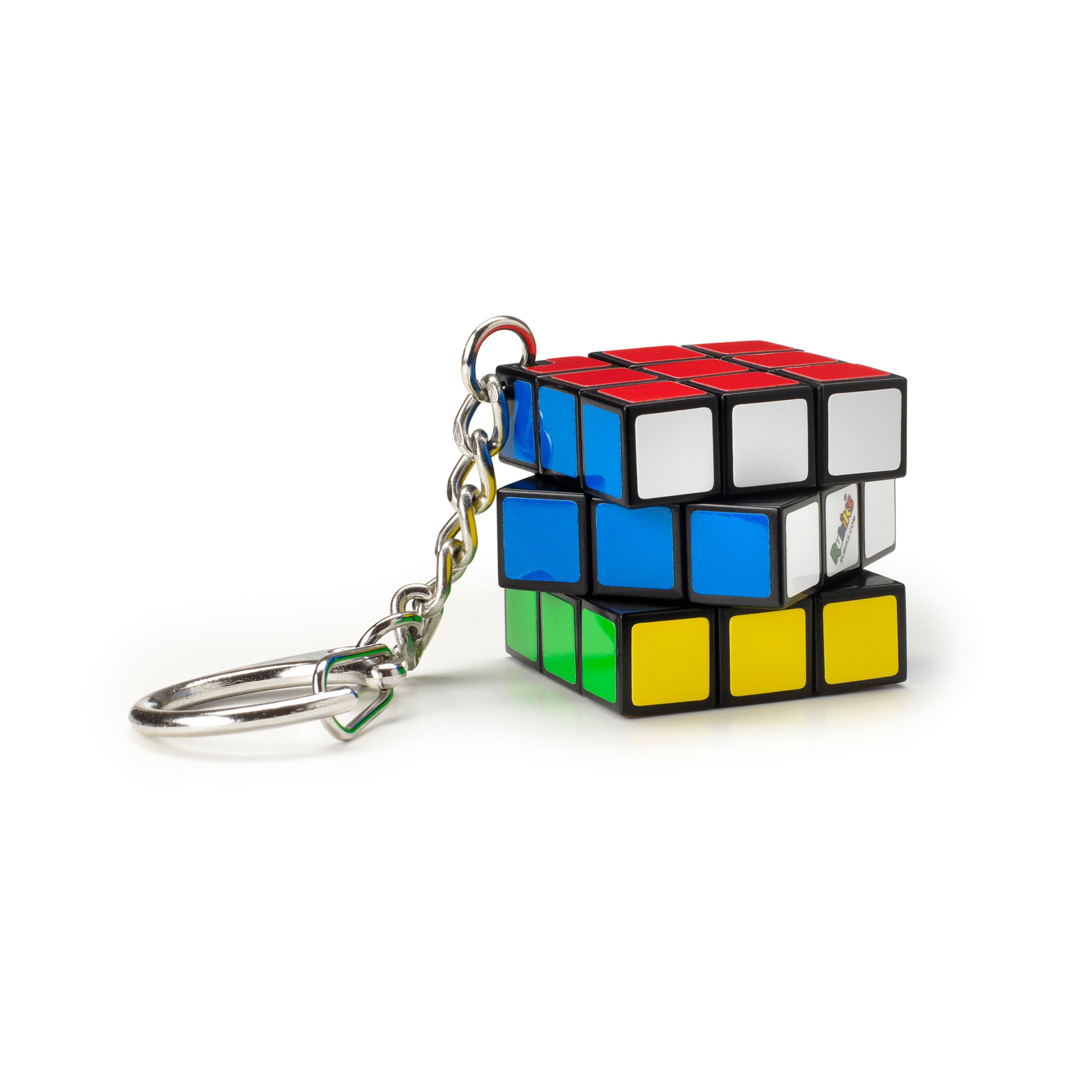 Rubik’s Cube Keyring Edition. Classic 3x3 Mini Cube Keyring Accessory, Travel Puzzle Toy