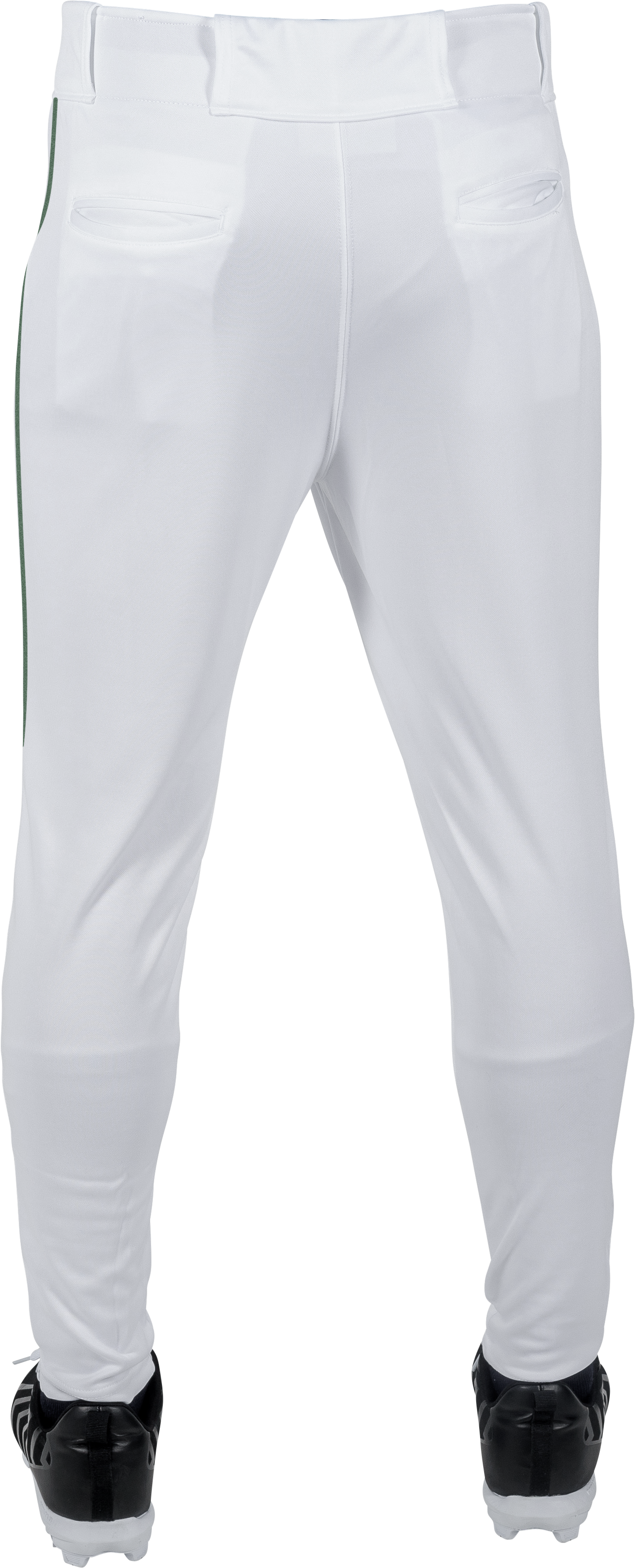 Rawlings Adult Launch Piped Pro Taper Fit Pant  - Small - White/Dark Green