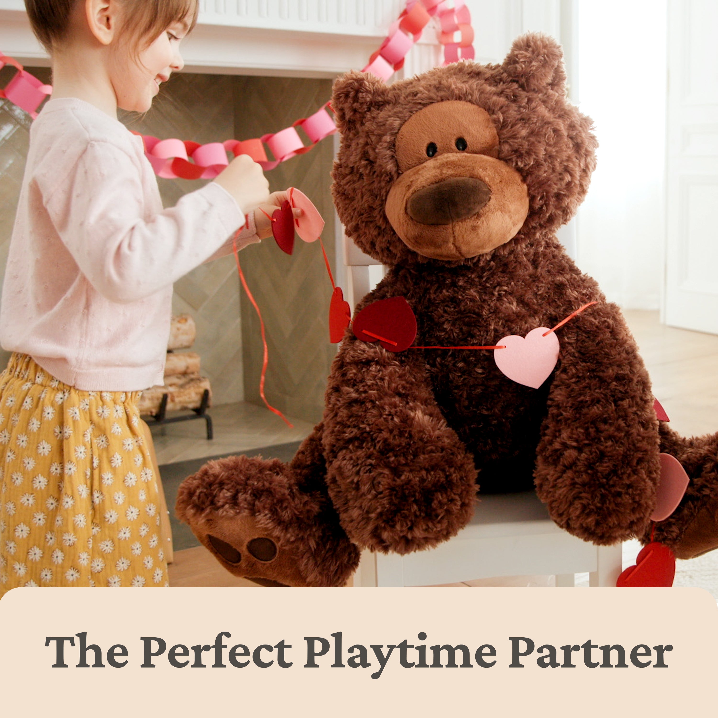GUND Jumbo Philbin Teddy Bear, Large Teddy Bear, Stuffed Animal for Ages 1 and Up, Plush Toy, Chocolate Brown, 29"