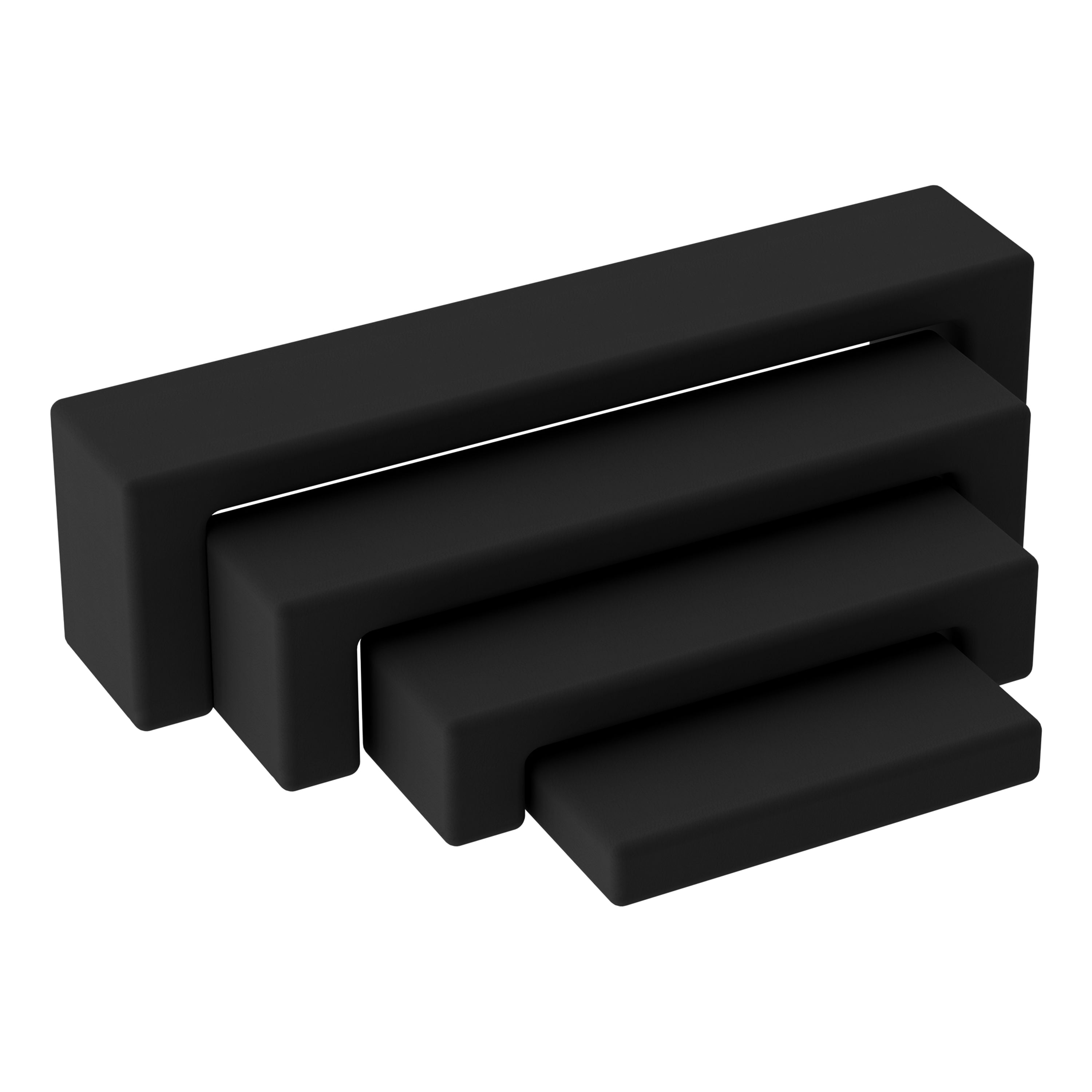 Pro Series Nesting Benches, 4-Piece Set - Black