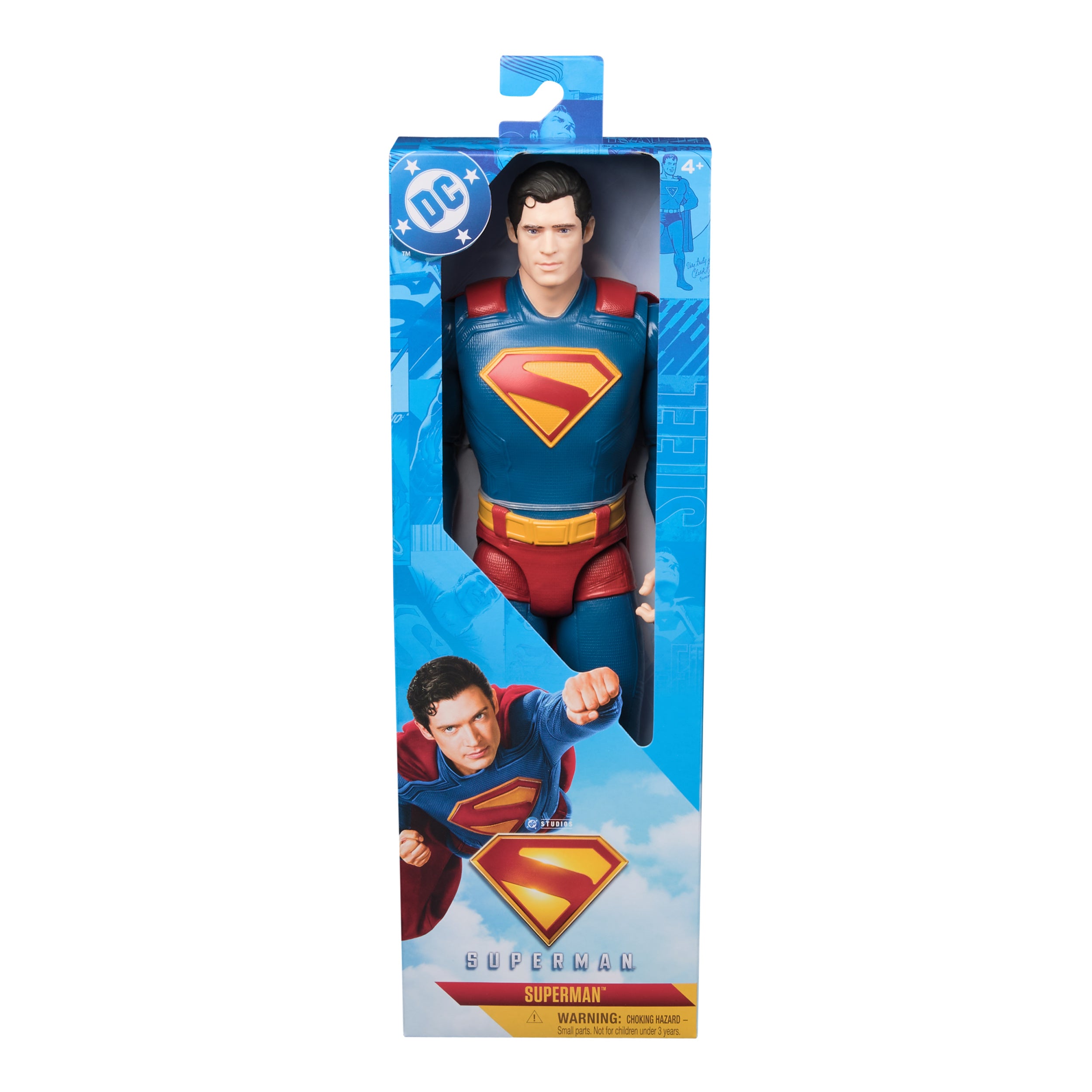 DC Comics, SUPERMAN 12-inch Superhero Action Figure, Kids Toys for Boys and Girls Pretend Play, For Ages 4 and Up