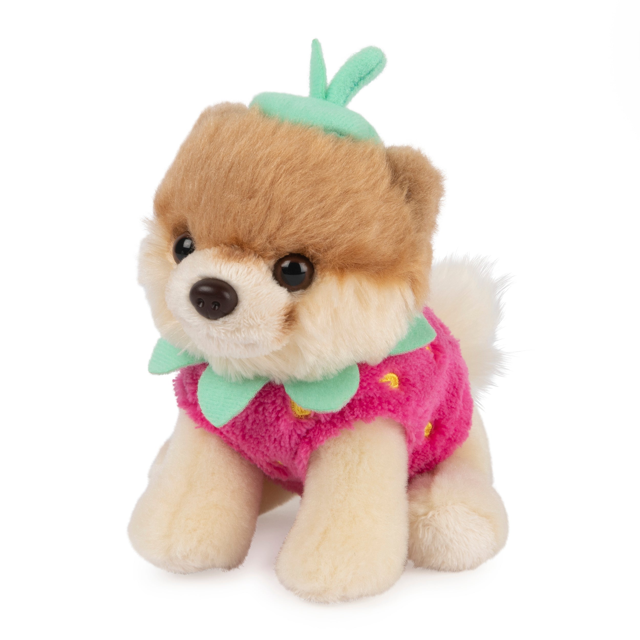 GUND Boo, The World’s Cutest Dog Strawberry Plush Toy, Pomeranian Stuffed Animal for Ages 1 and Up, Spring Decor, 5”