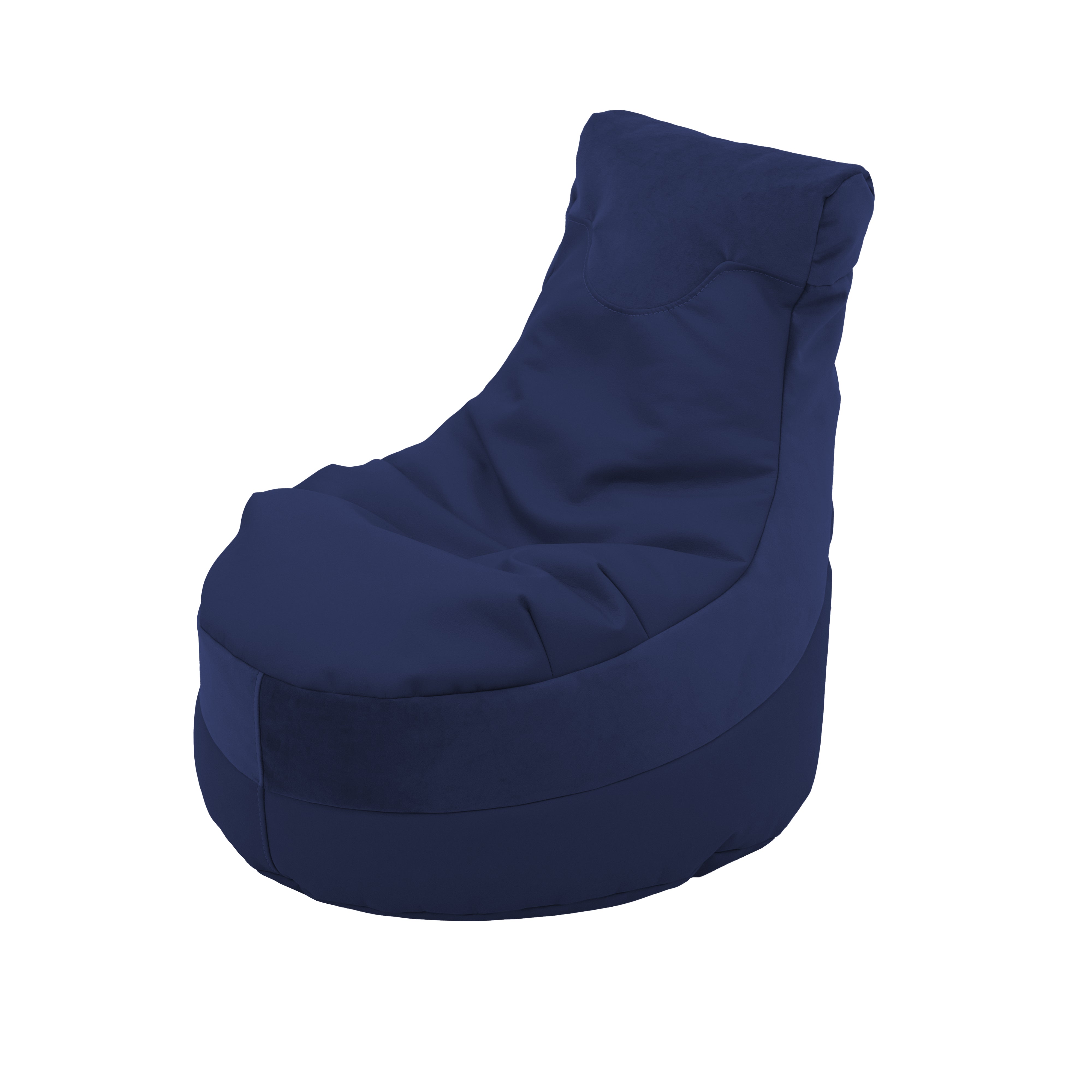 SoftScape Two-Textured Trendy Bean Bag, 2-Piece - Eclipse