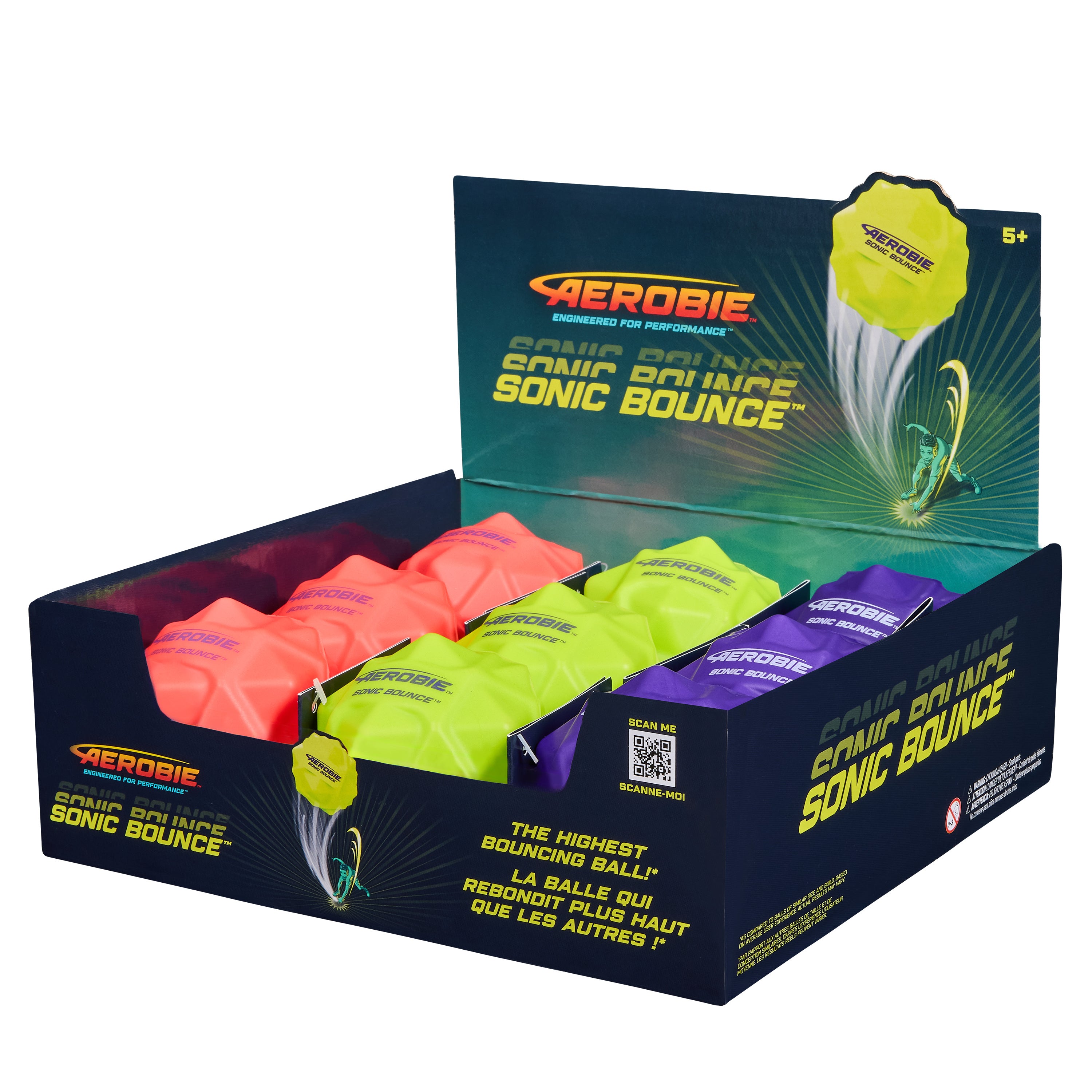 Aerobie Sonic Bounce Ball, Bouncy Balls Assorted