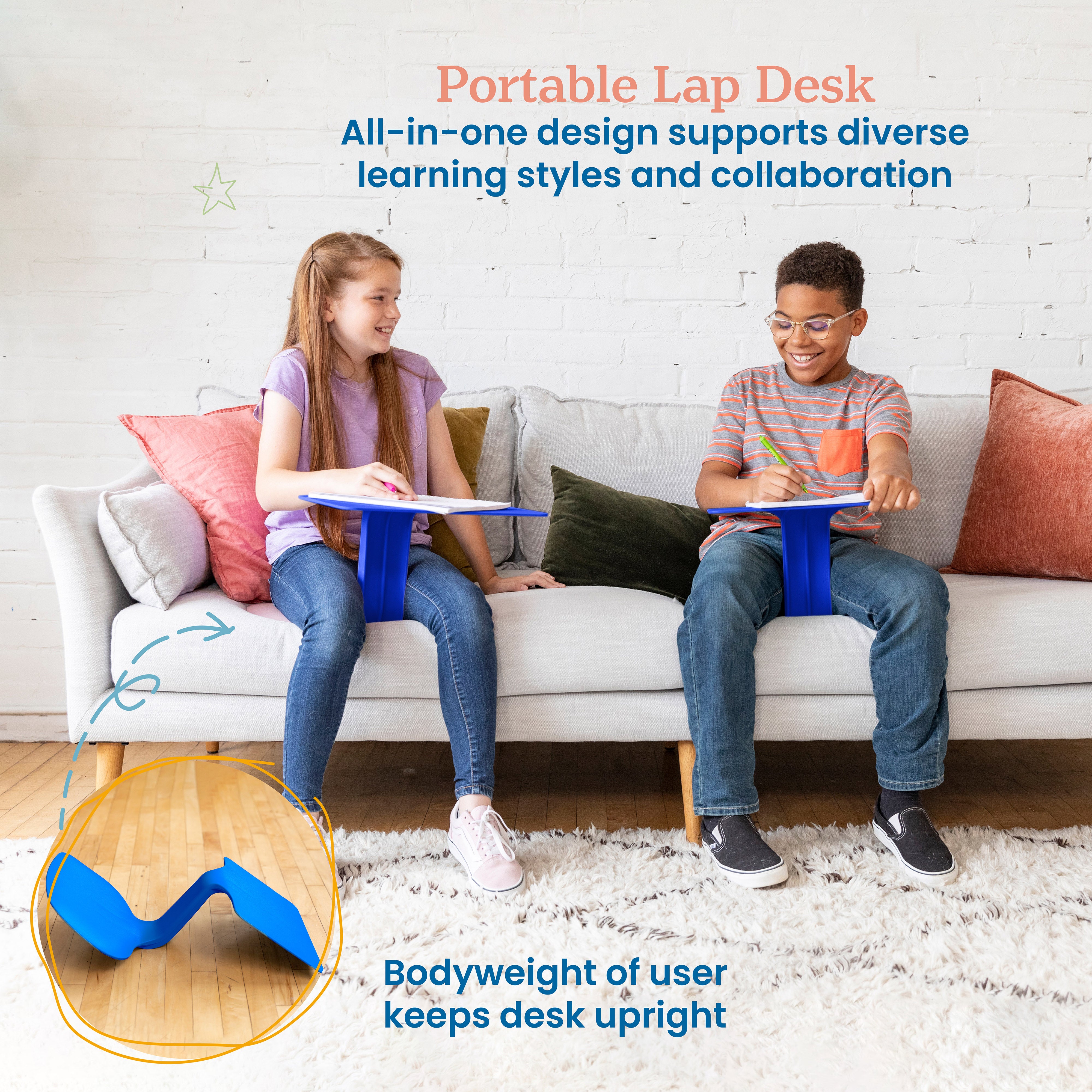 The Surf Portable Lap Desk 10-Pack - Blue