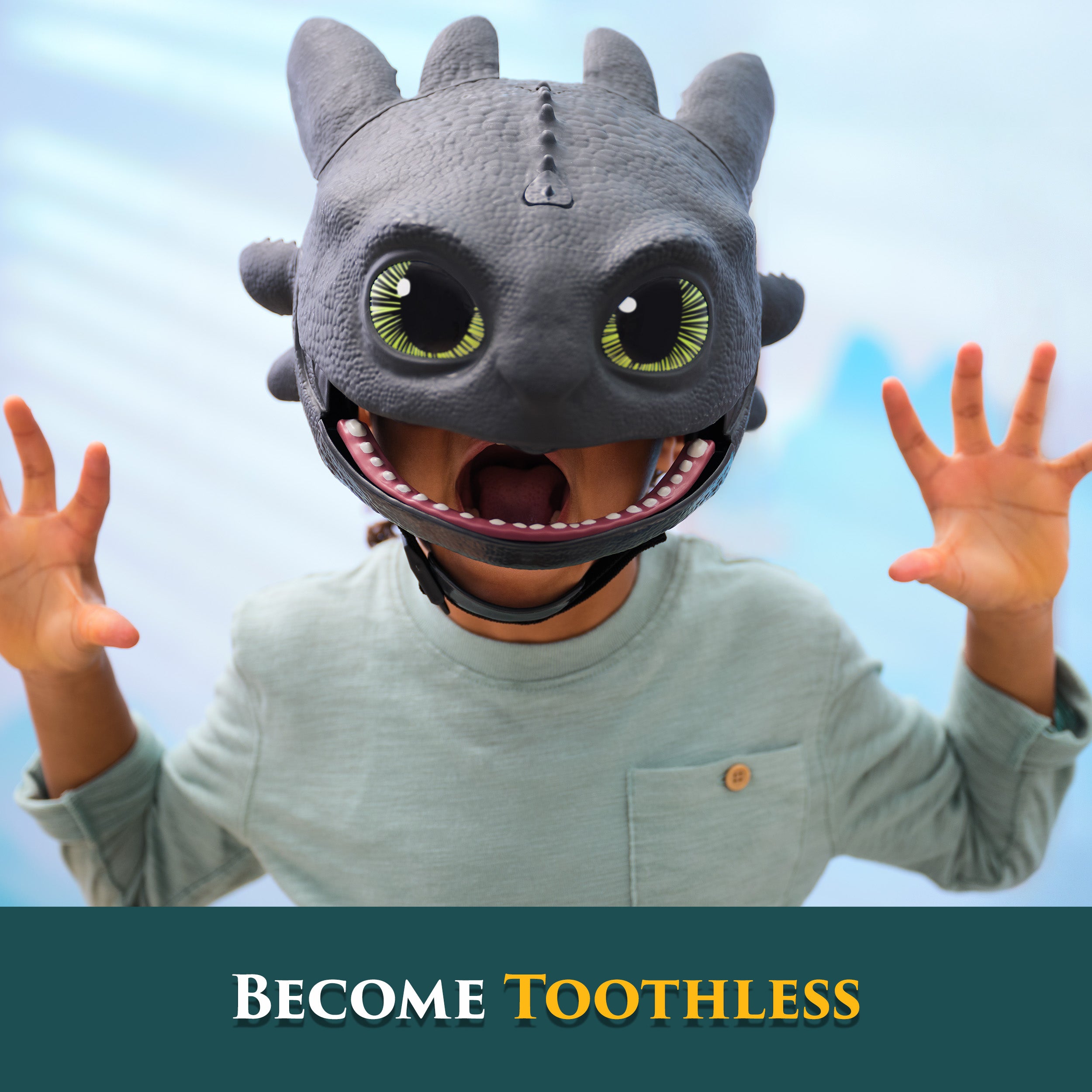 Dreamworks Dragons How To Train Your Dragon, Electronic Blast & Roar Toothless Mask, Kids Dress Up & Pretend Play Costumes for Boys & Girls Ages 4 & Up