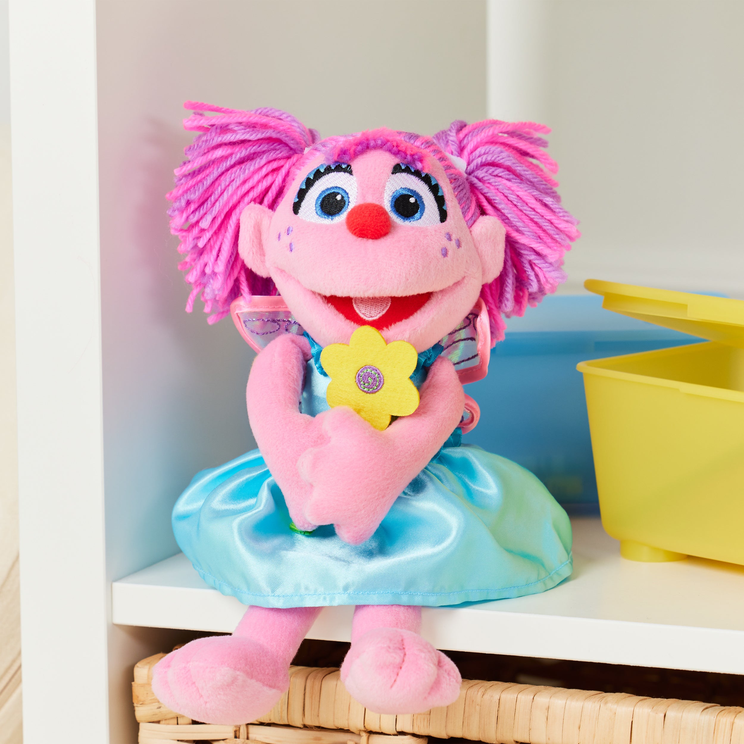 GUND Sesame Street Official Abby Cadabby Muppet Plush, Premium Plush Toy for Ages 1 & Up, Pink/Blue, 11”