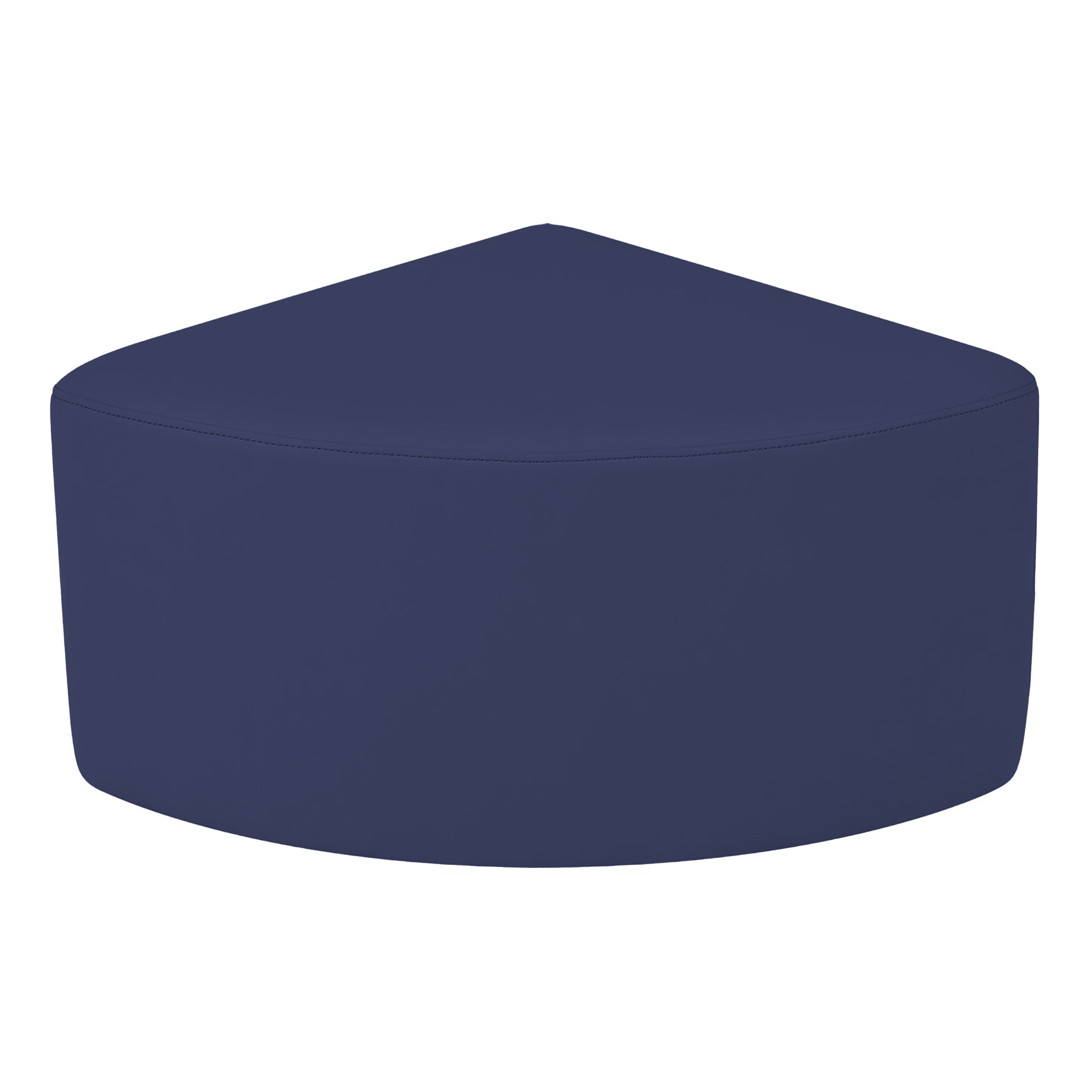 Pro Series Upholstered Pie Ottoman 12" Height - Navy