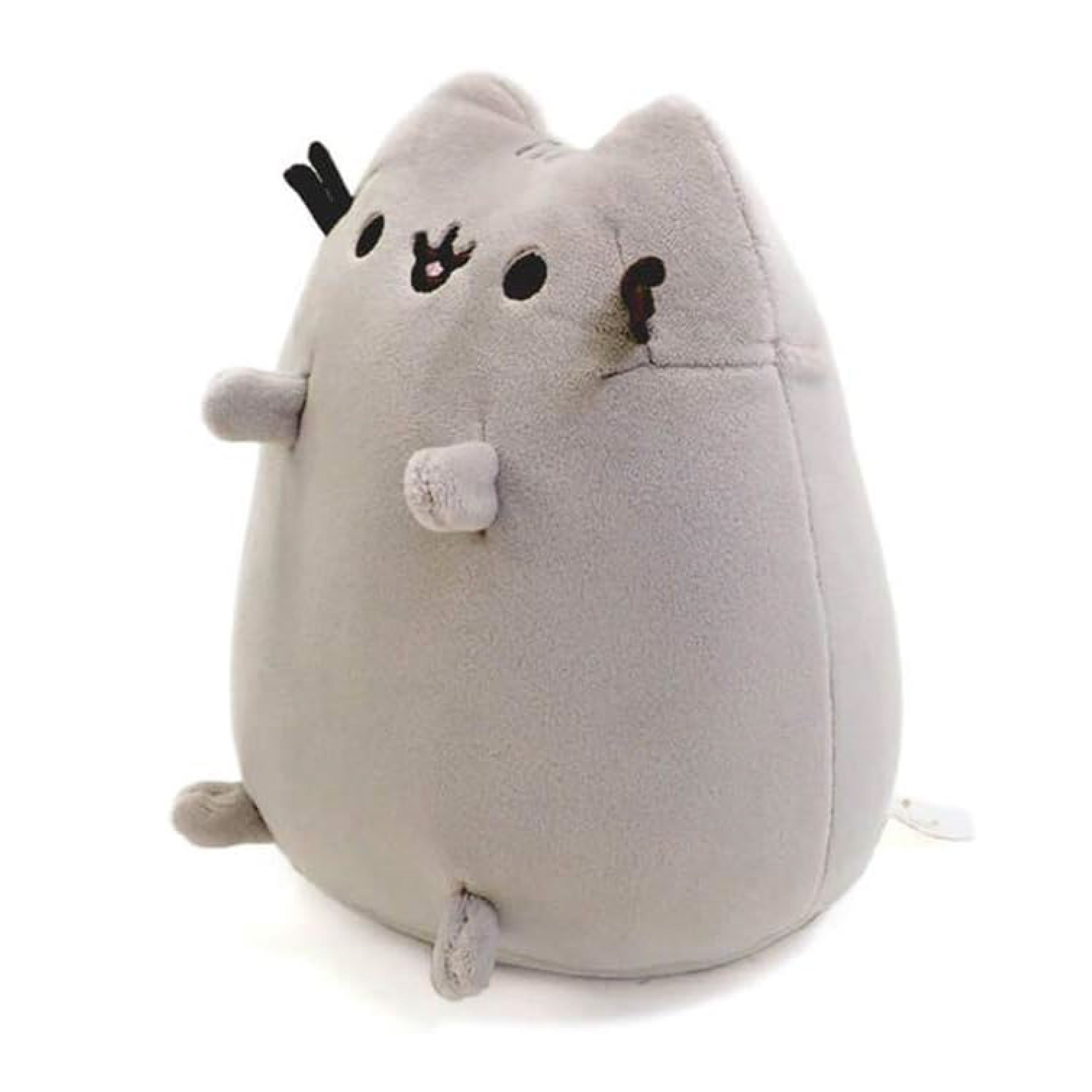 GUND Pusheen the Cat Sitting Pose Squisheen Plush, Squishy Stuffed Animal for Ages 8 and Up, Gray, 6”