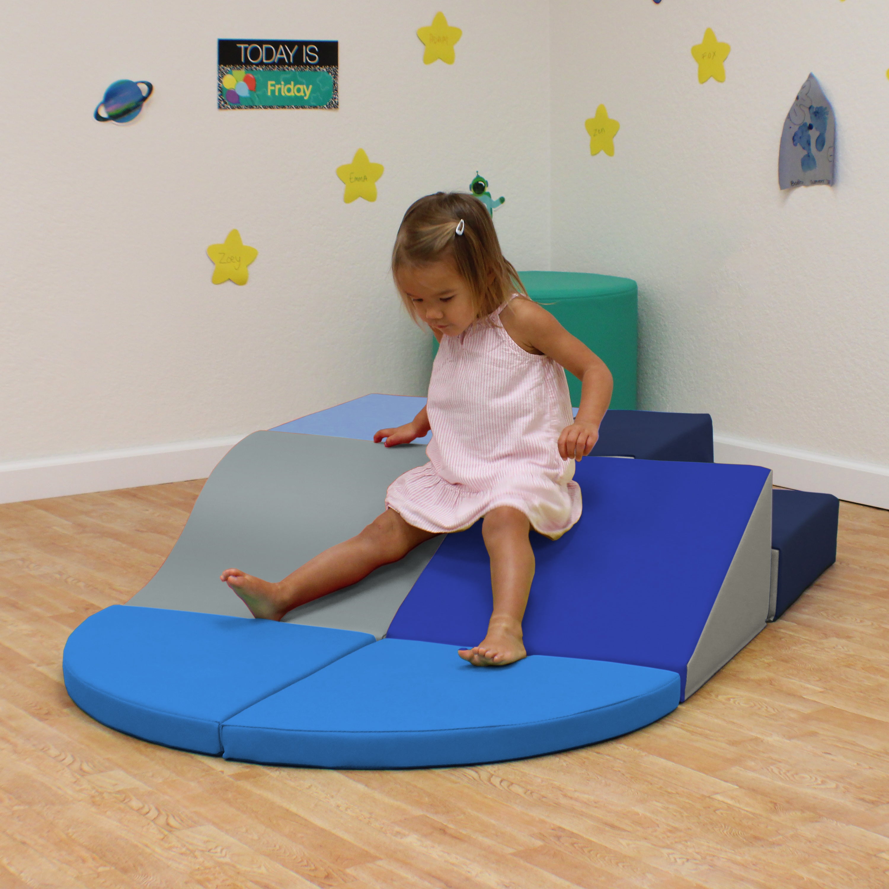 SoftScape Toddler Playtime All Around Climber - Navy/Powder Blue