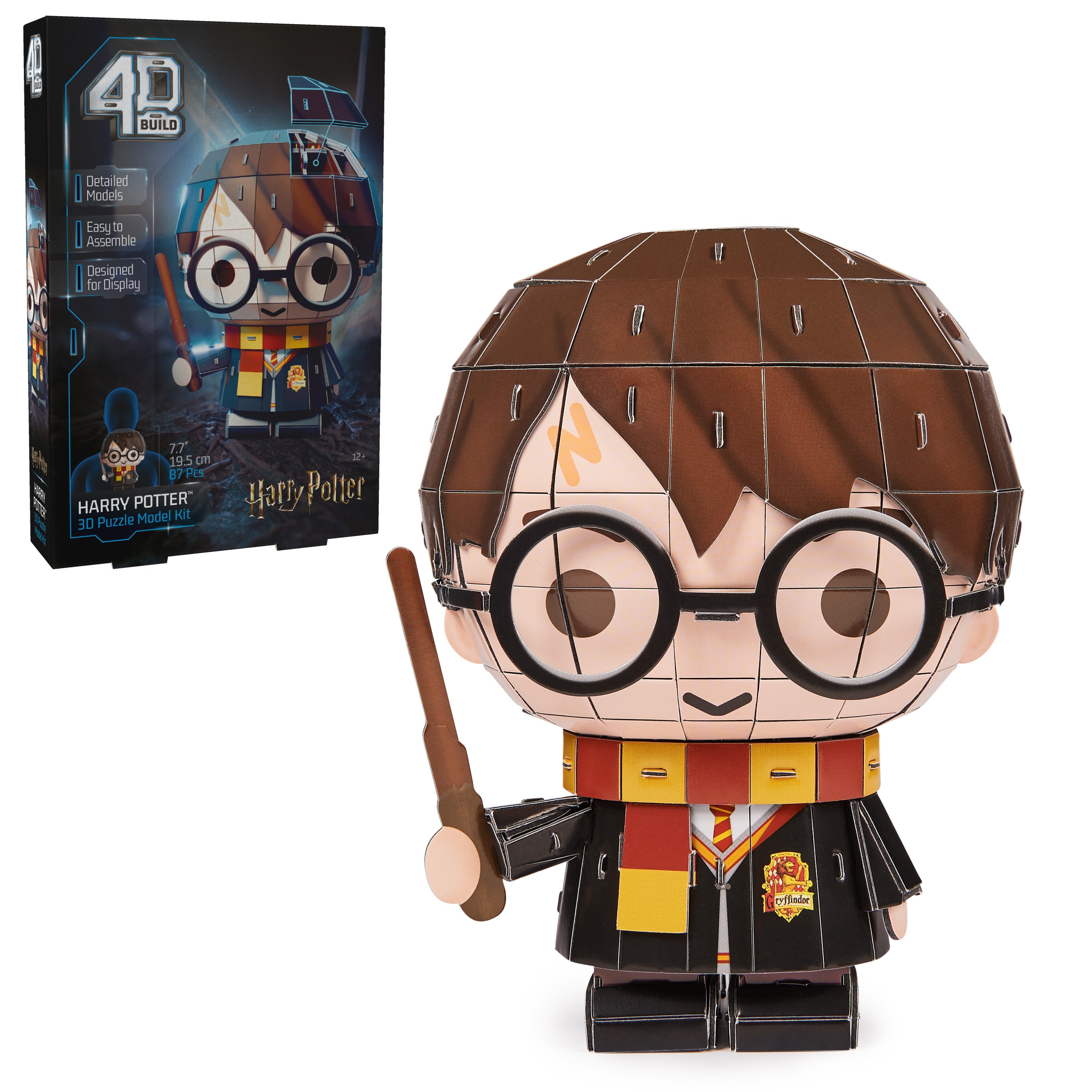 4D Build, Harry Potter Character 3D Puzzle Model Kit 87 Pcs, Harry Potter Gifts Desk Decor, Building Toys, 3D Puzzles for Adults & Teens 12+