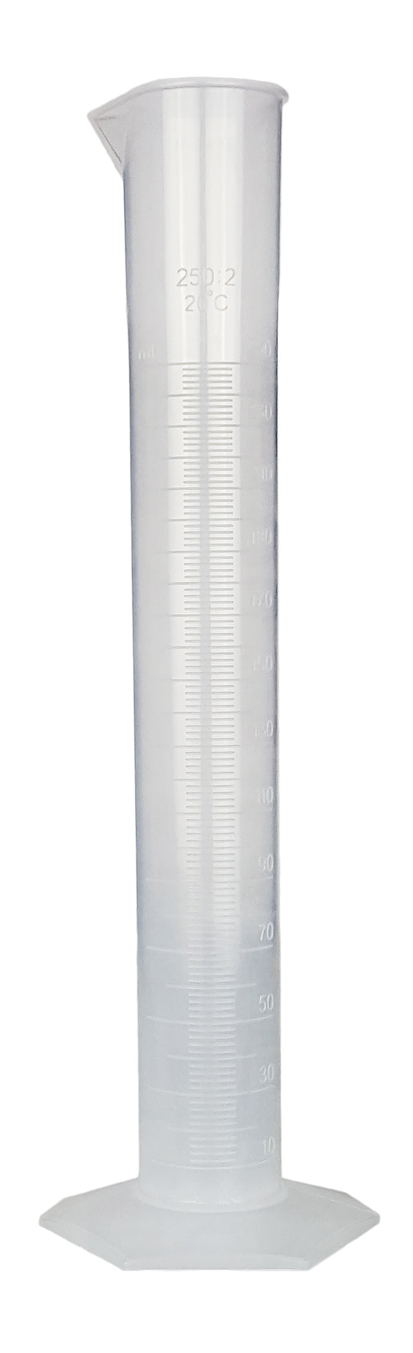 Cylinder, Polypropylene, 250ml, Case of 60