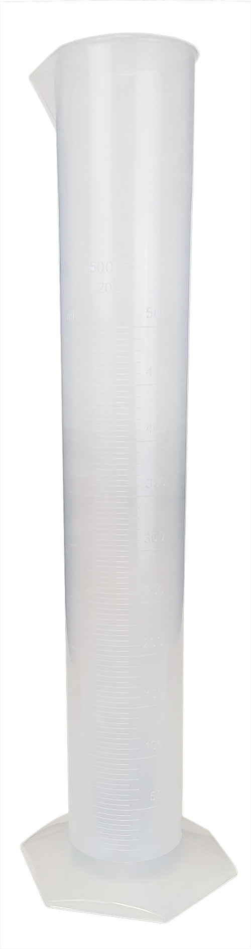 Cylinder, Polypropylene, 500ml, Case of 48