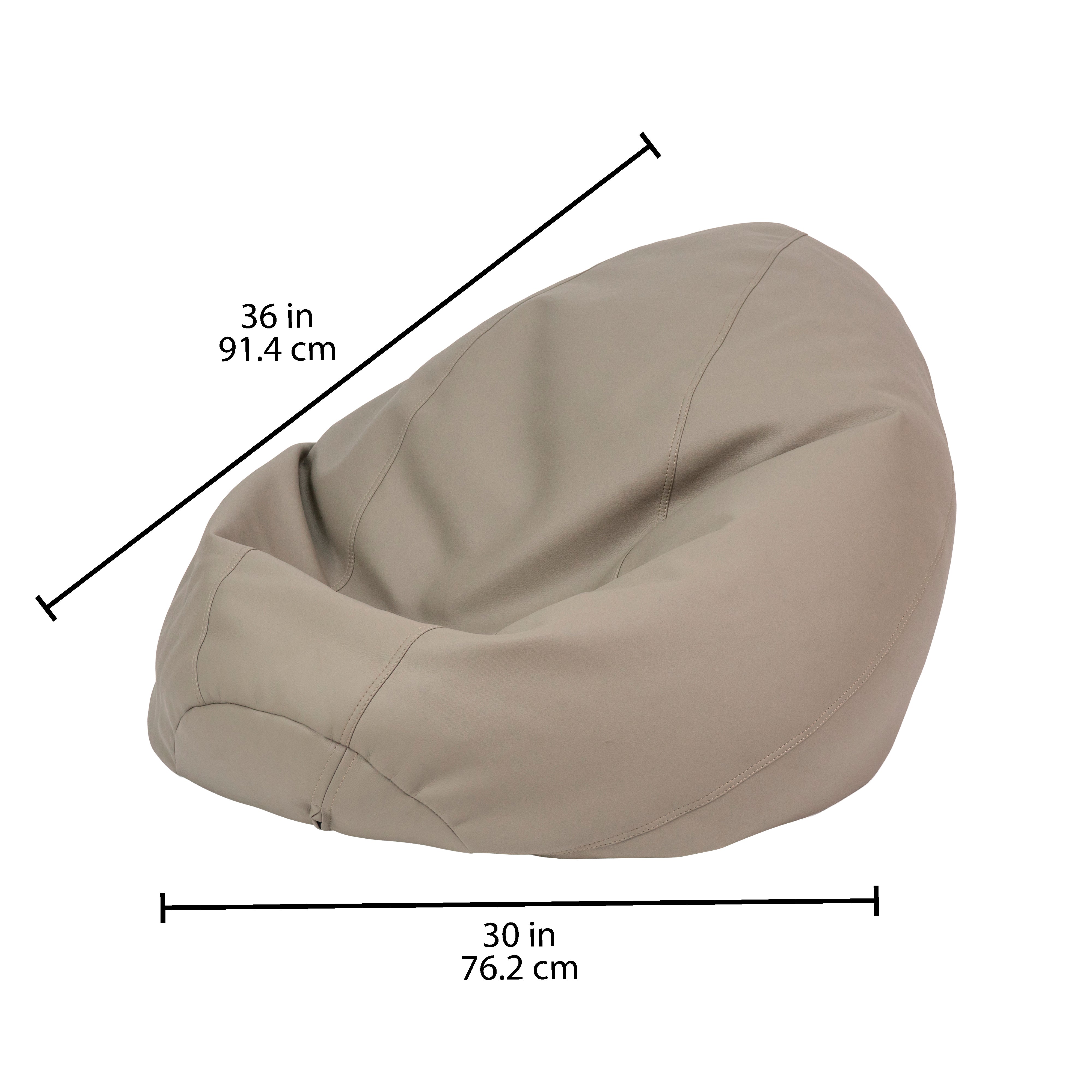 SoftScape Dew Drop Bean Bag - Taupe
