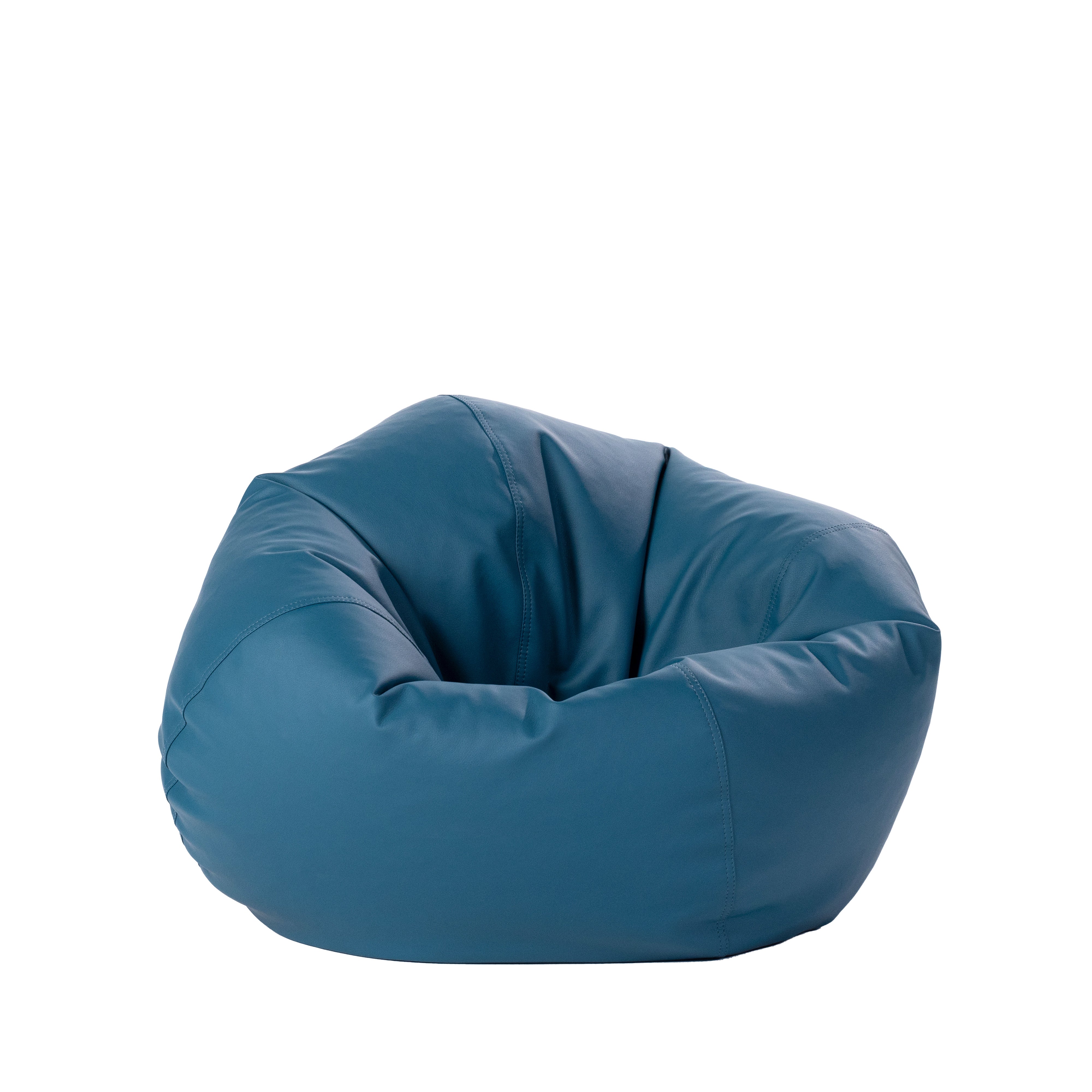 30" Round Vinyl Bean Bag - Peacock