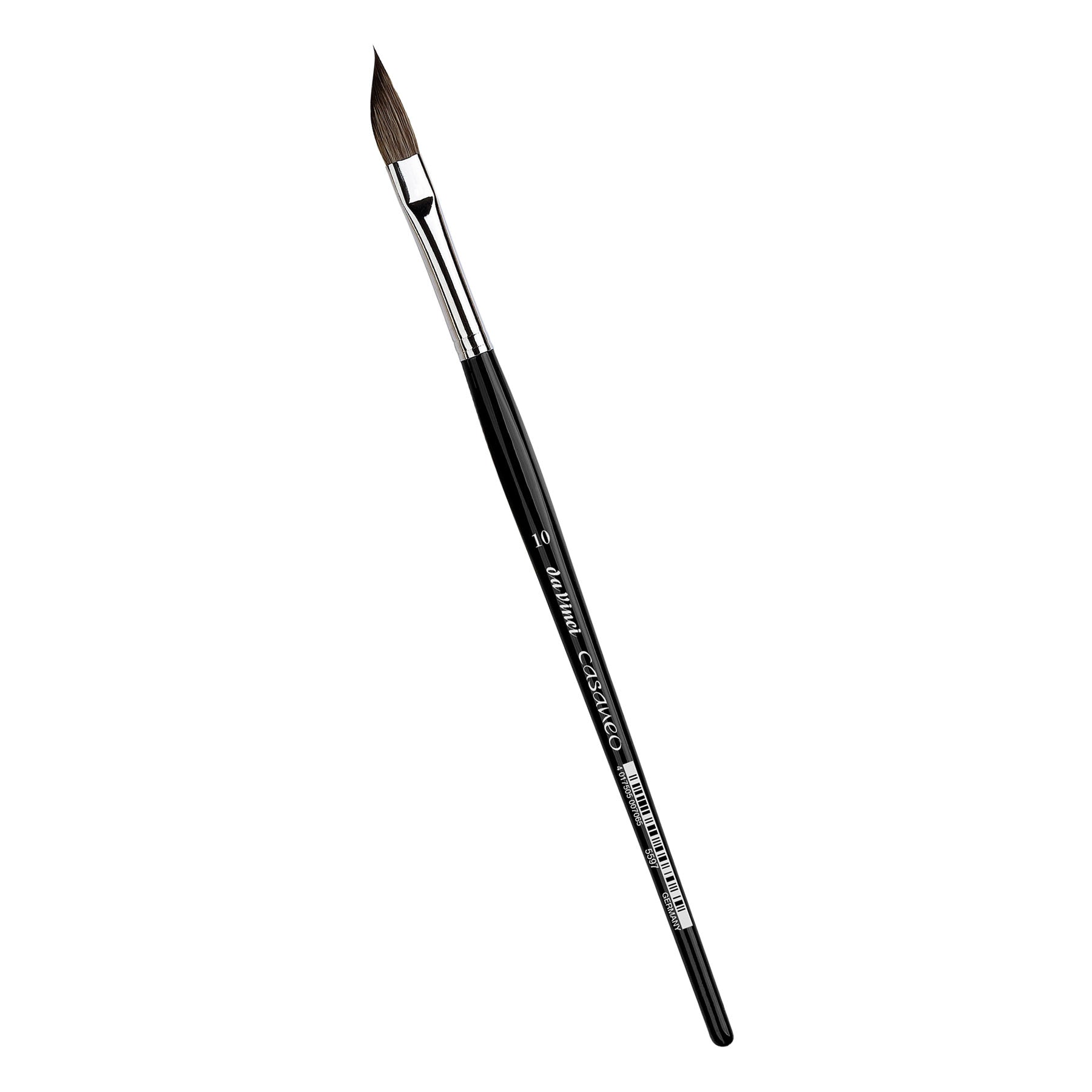 CASANEO Sword Shape, Extra Soft Synthetic, Watercolor & Acrylic, Slant, Series 5597, Size 10