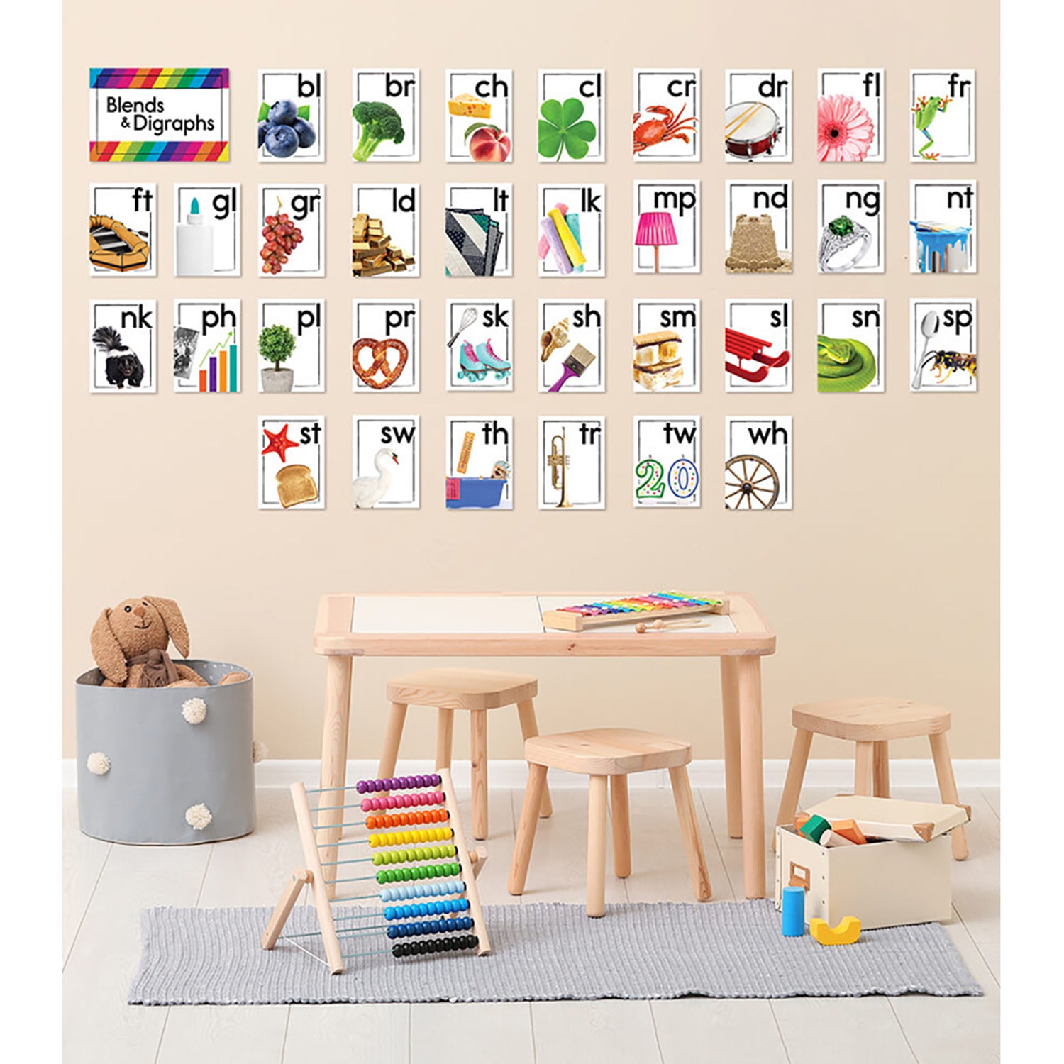Blends and Digraphs Bulletin Board Set
