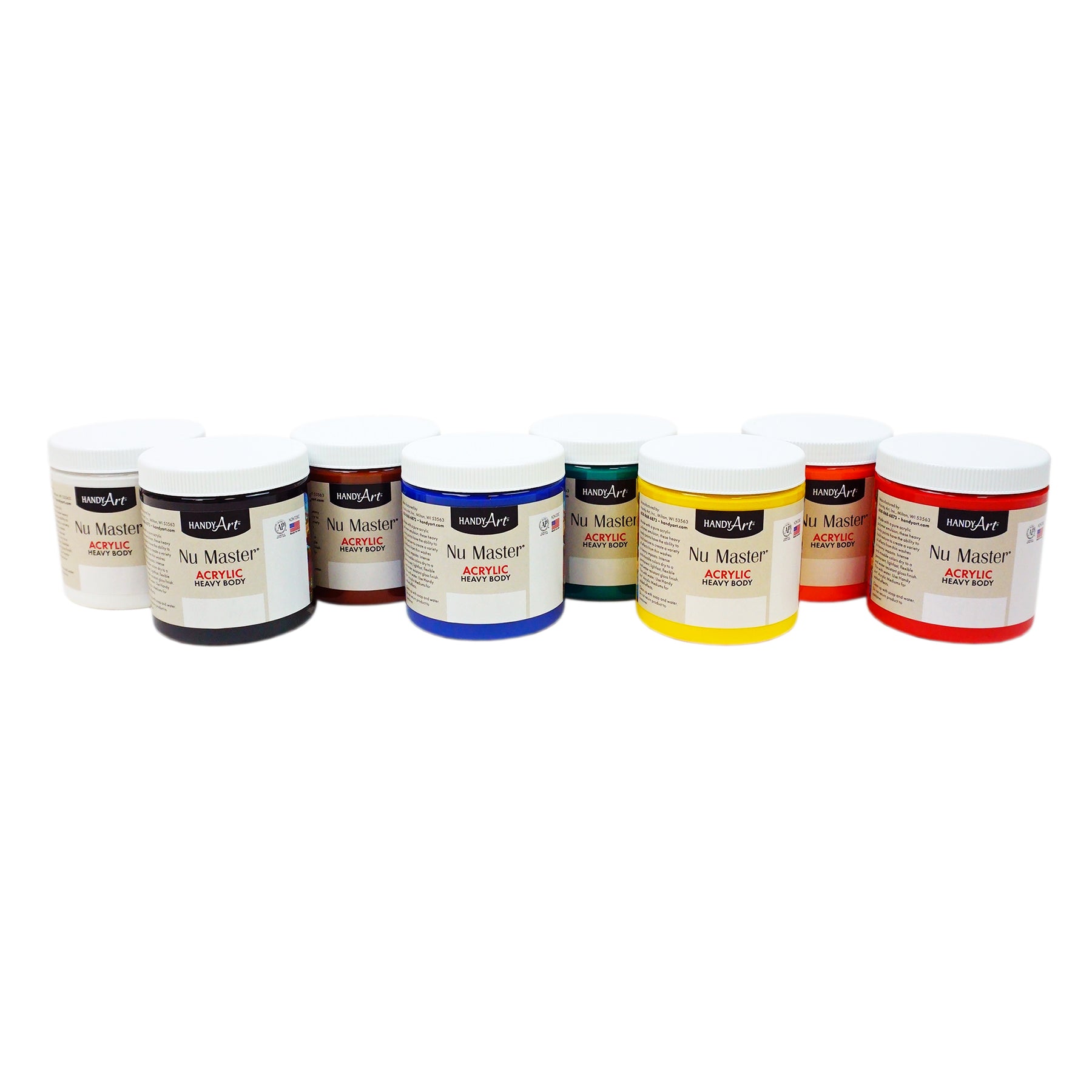 Nu Master Heavy Body Acrylic 8 - 8oz, Basic Set