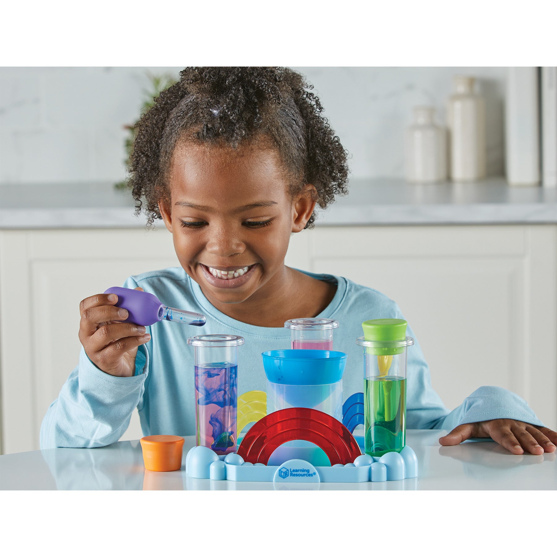 Rainbow Reactions Preschool Science Lab