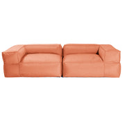 Baya Outdoor Modular Loveseat - Luxurious Soft Seating for Poolside or Hospitality, Coral