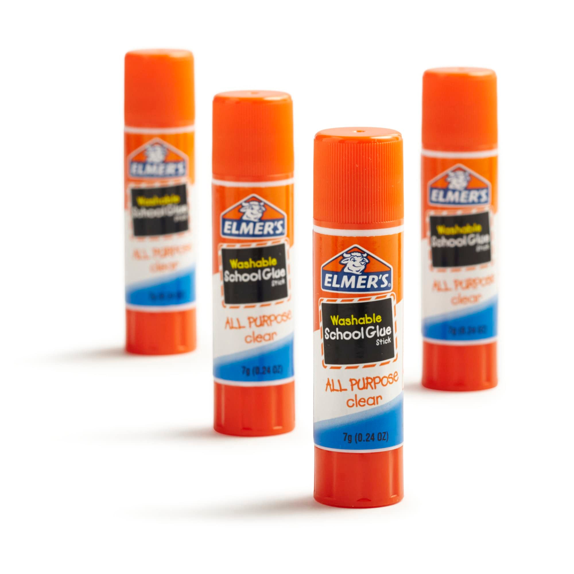 Washable School Glue Sticks, All Purpose, 4-Pack