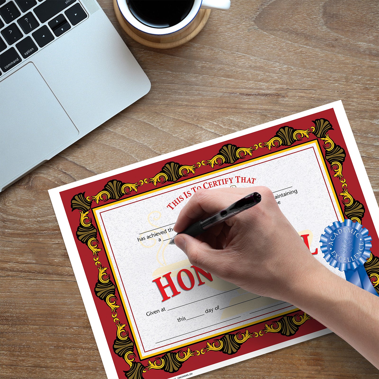 High Honor Roll Certificate, 8.5" x 11", Pack of 30