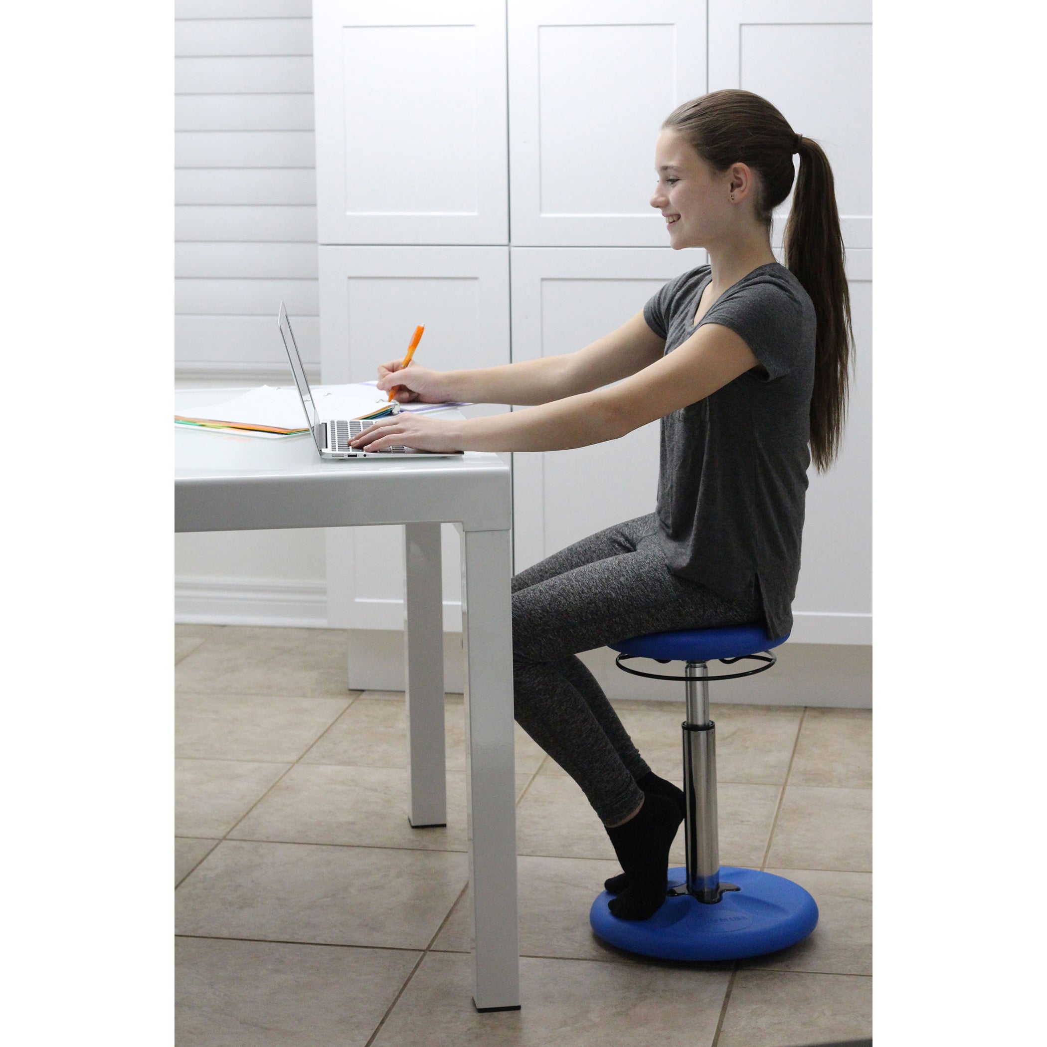 Kids Adjustable Tall Wobble Chair 16.5-24", Grey