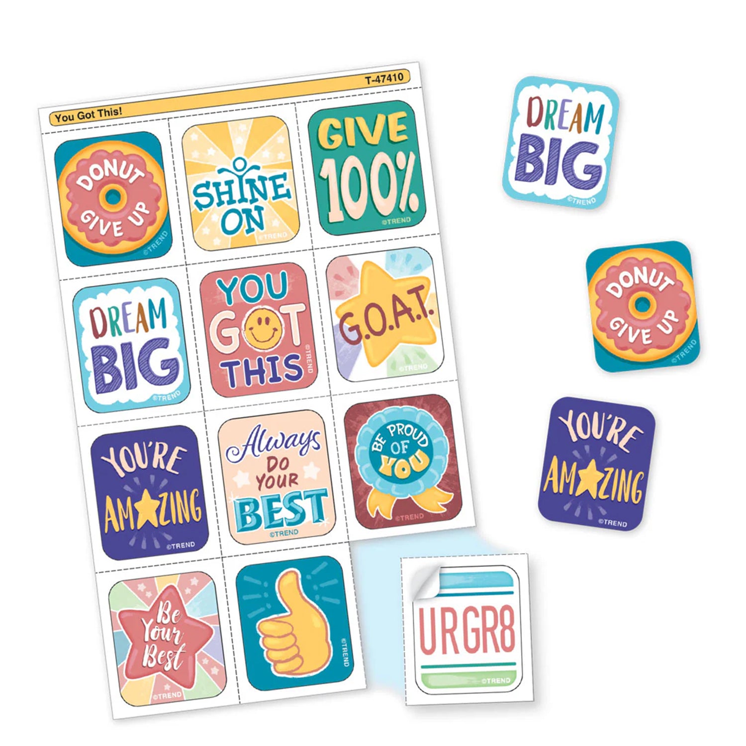 You Got This! Tear & Share Stickers™, Pack of 60