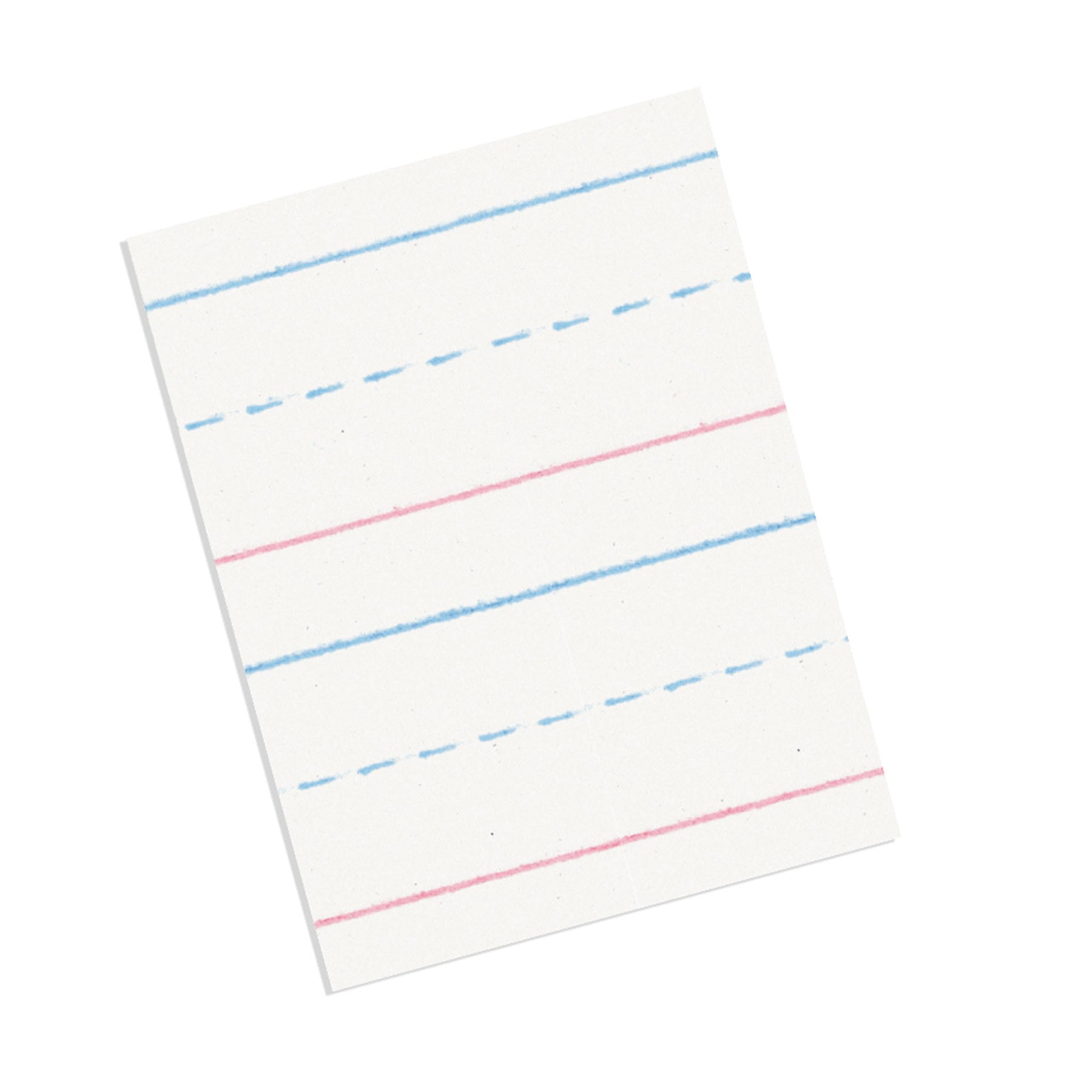 Multi-Program Handwriting Paper, 5/8" Ruled (Long Way), White, 10-1/2" x 8", 500 Sheets