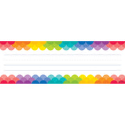 Rainbow Scallops Name Plates, 36 Per Pack