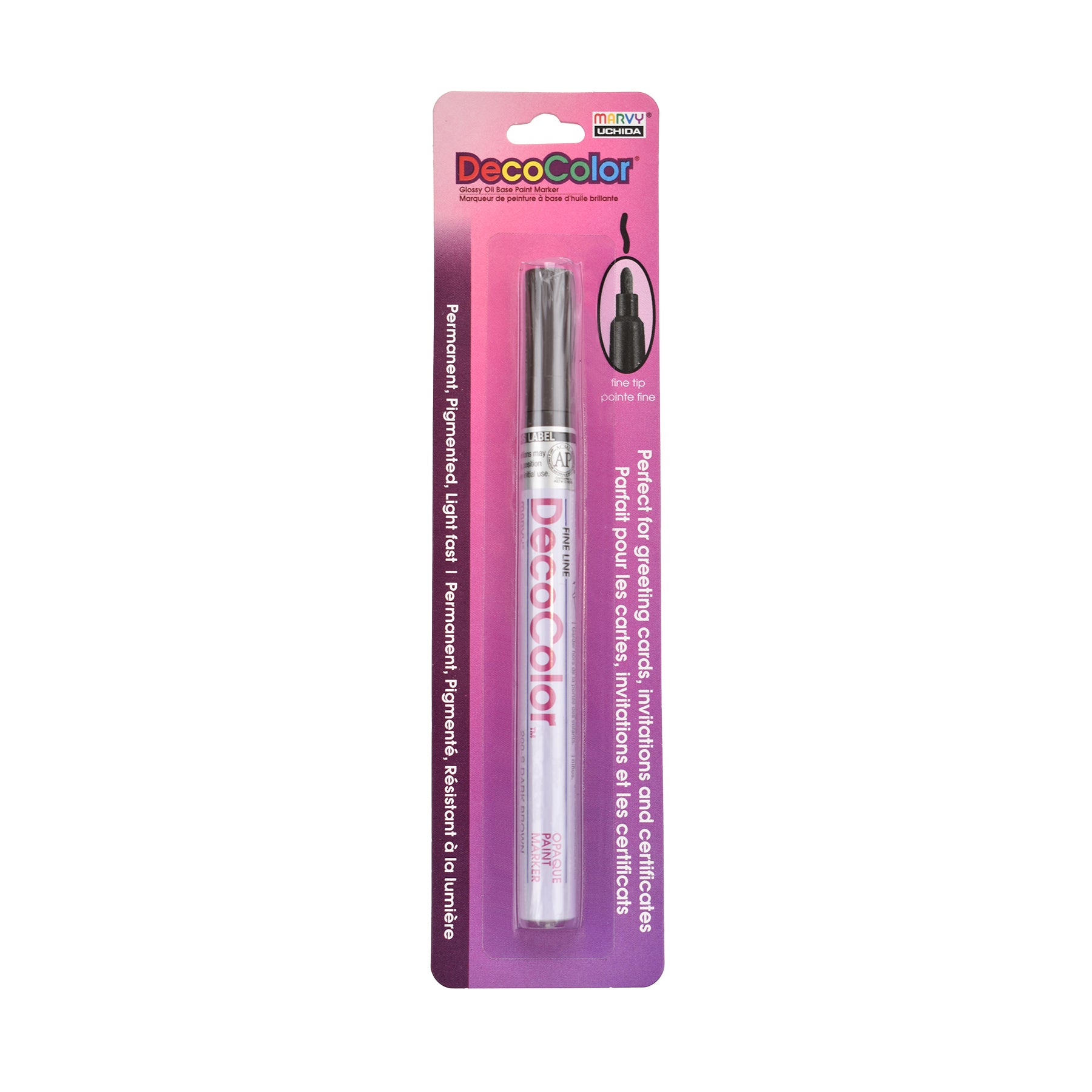 DecoColor® Paint Marker, Fine, 200-S, Dark Brown #18