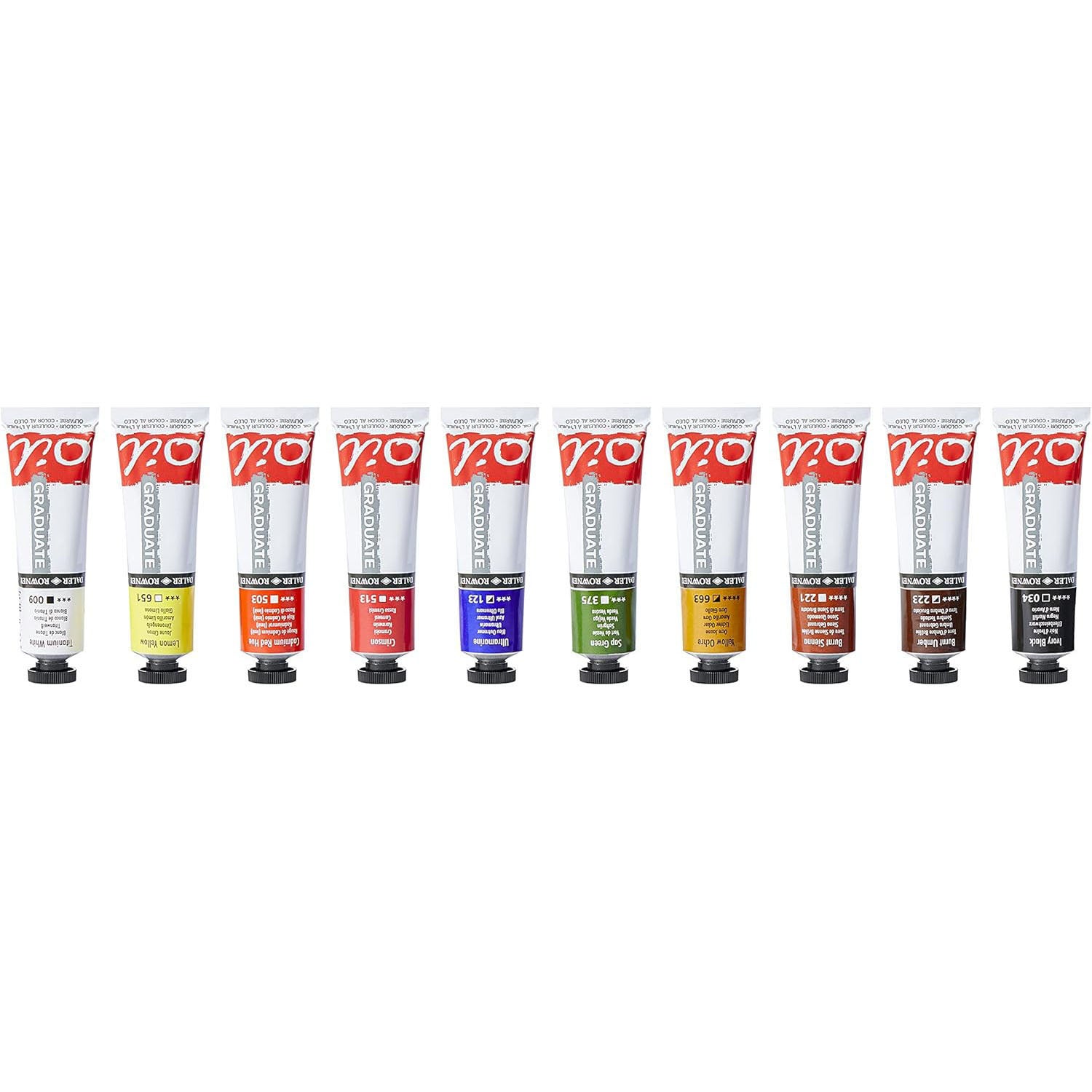 Graduate Oil Paint Set, Assorted Colors, 22ml, 36 Pieces