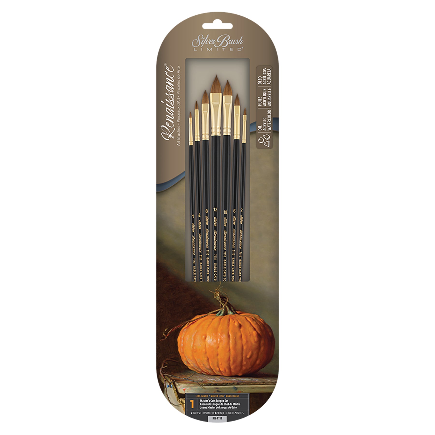 Renaissance® 7-Piece Cats Tongue Brush Set