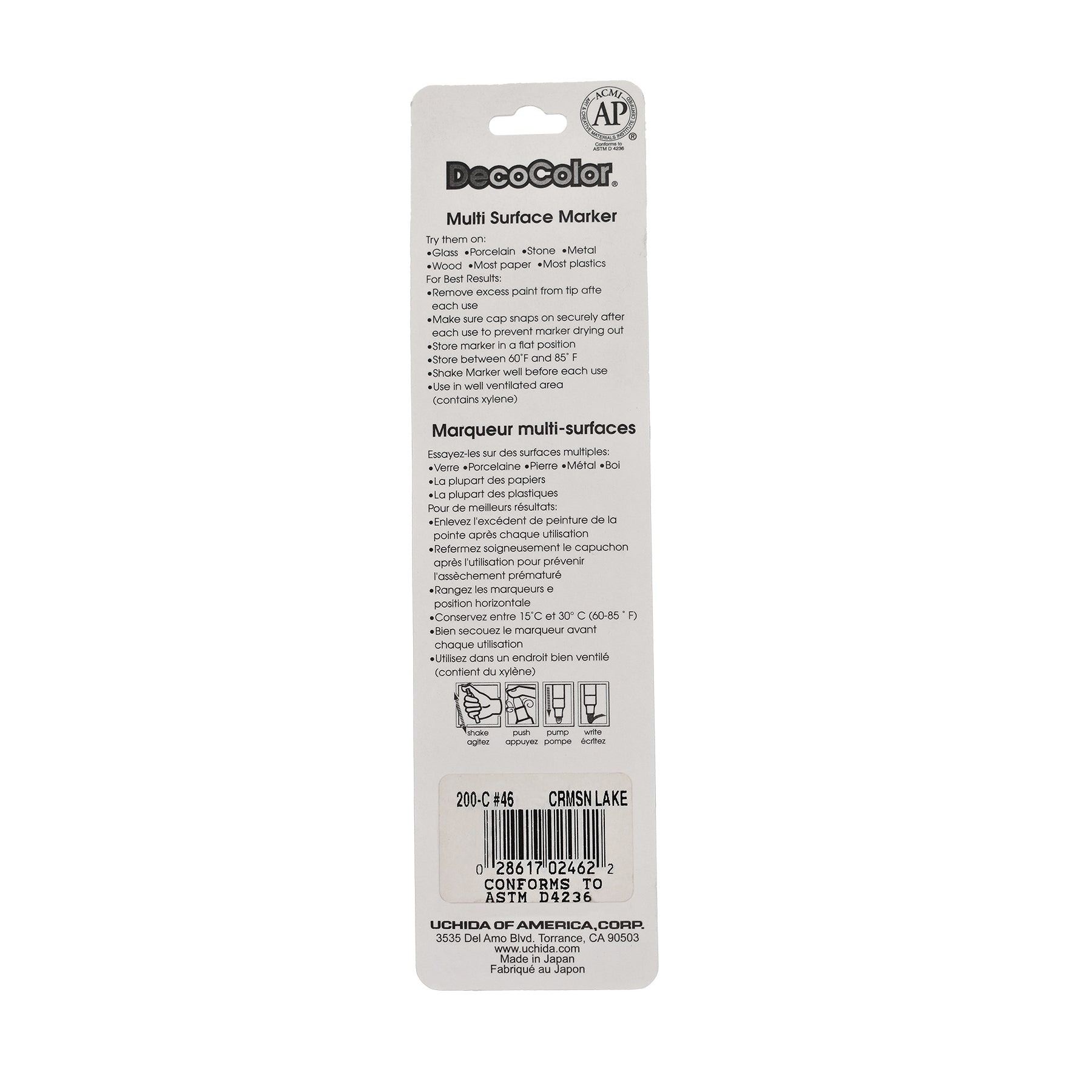 DecoColor® Paint Marker, Fine, 200-S, Crimson Lake #46