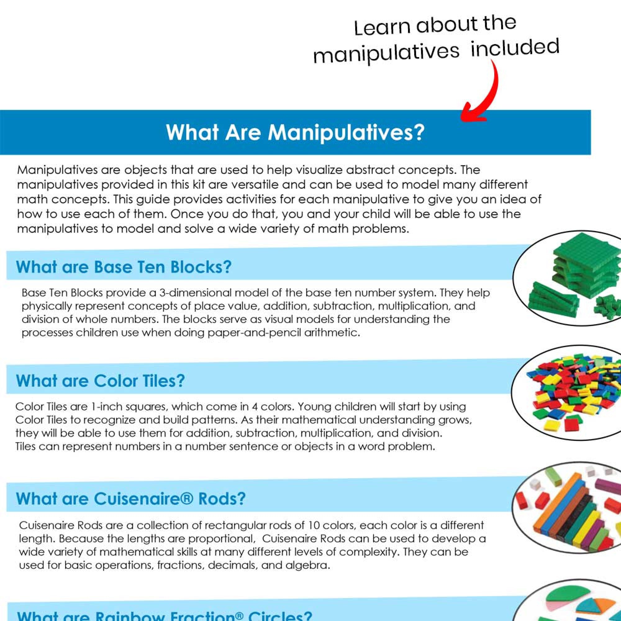 Take-Home Manipulative Kit, Grades 3-5