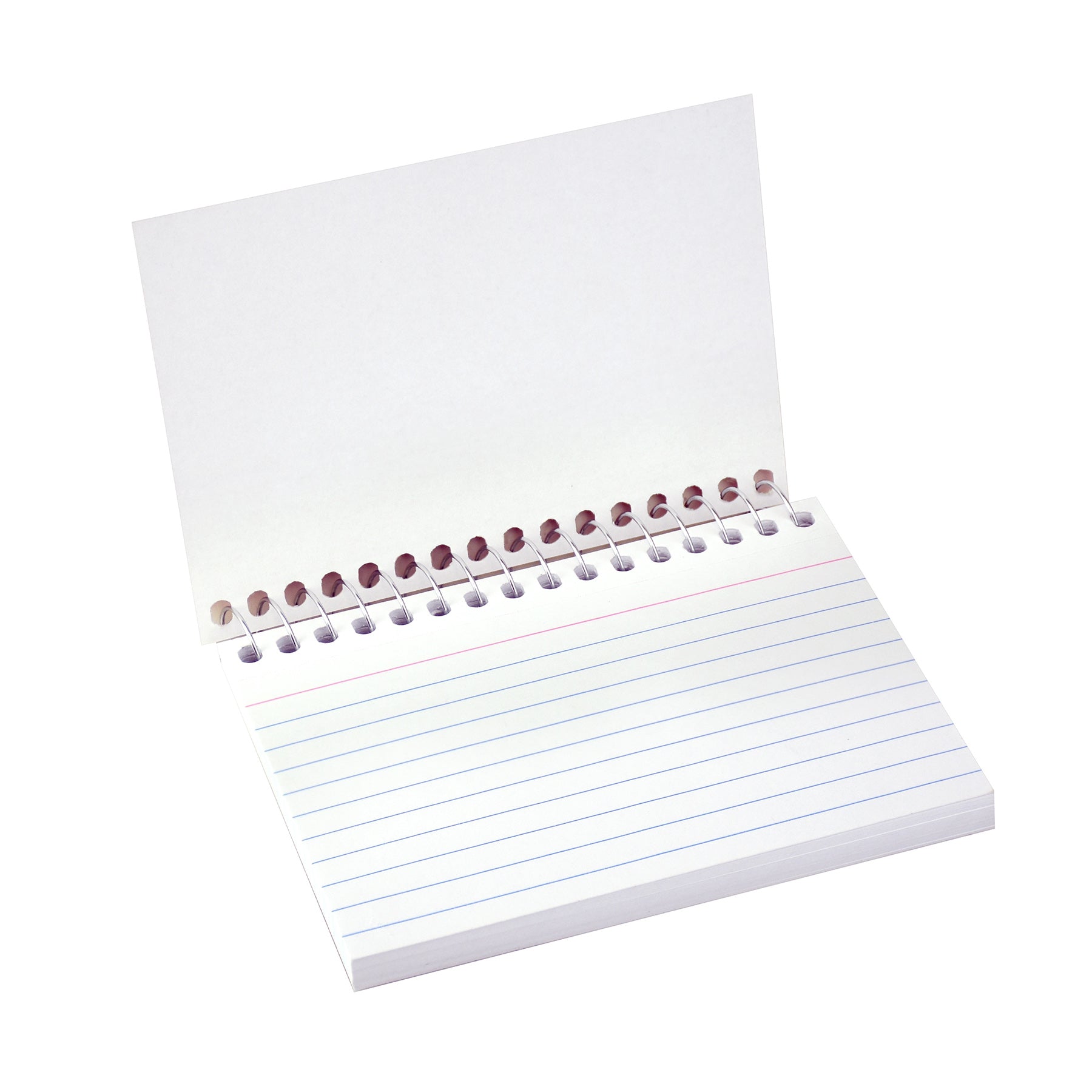 Spiral Bound Index Card Notebook, 3" x 5", 50 Cards, Ruled