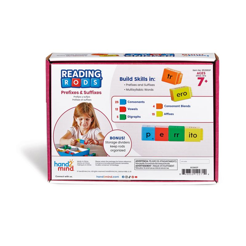 Reading Rods® (Spanish): Prefixes & Suffixes