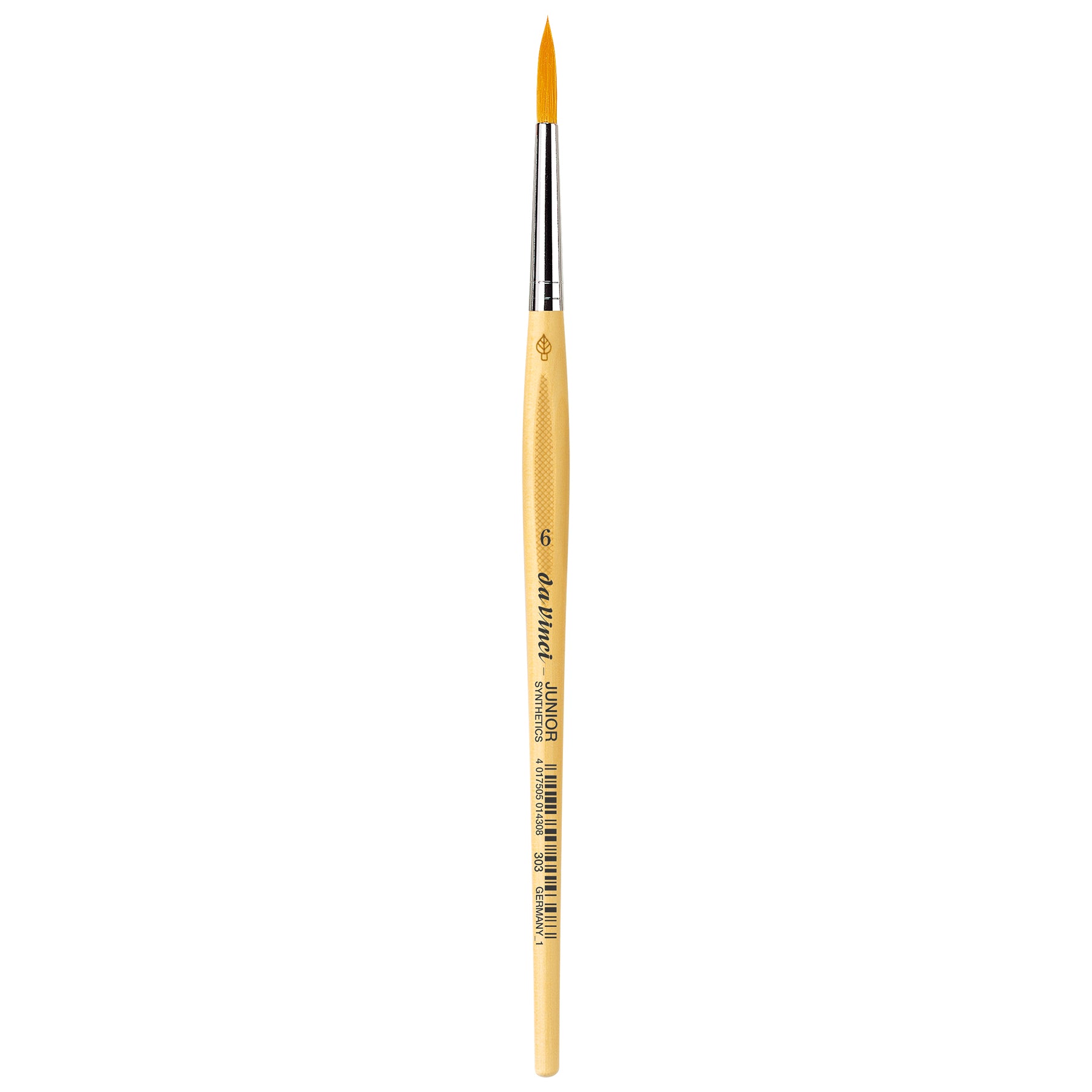 JUNIOR Synthetics Student Brush, Synthetic, Tempera, Round, Series 303, Size 6