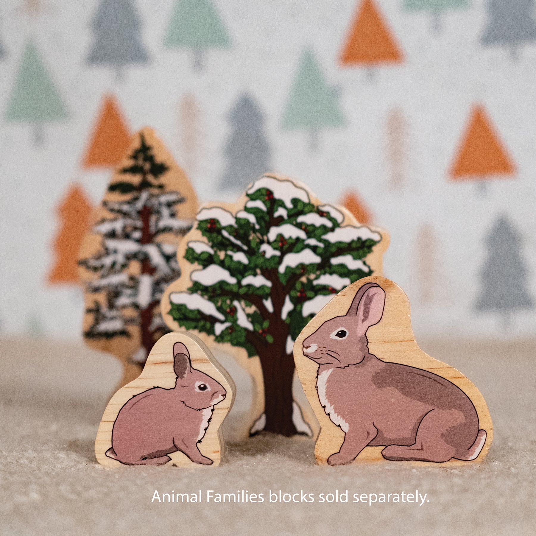 Trees of All Seasons Wooden Blocks - Set of 10 - Ages 2+