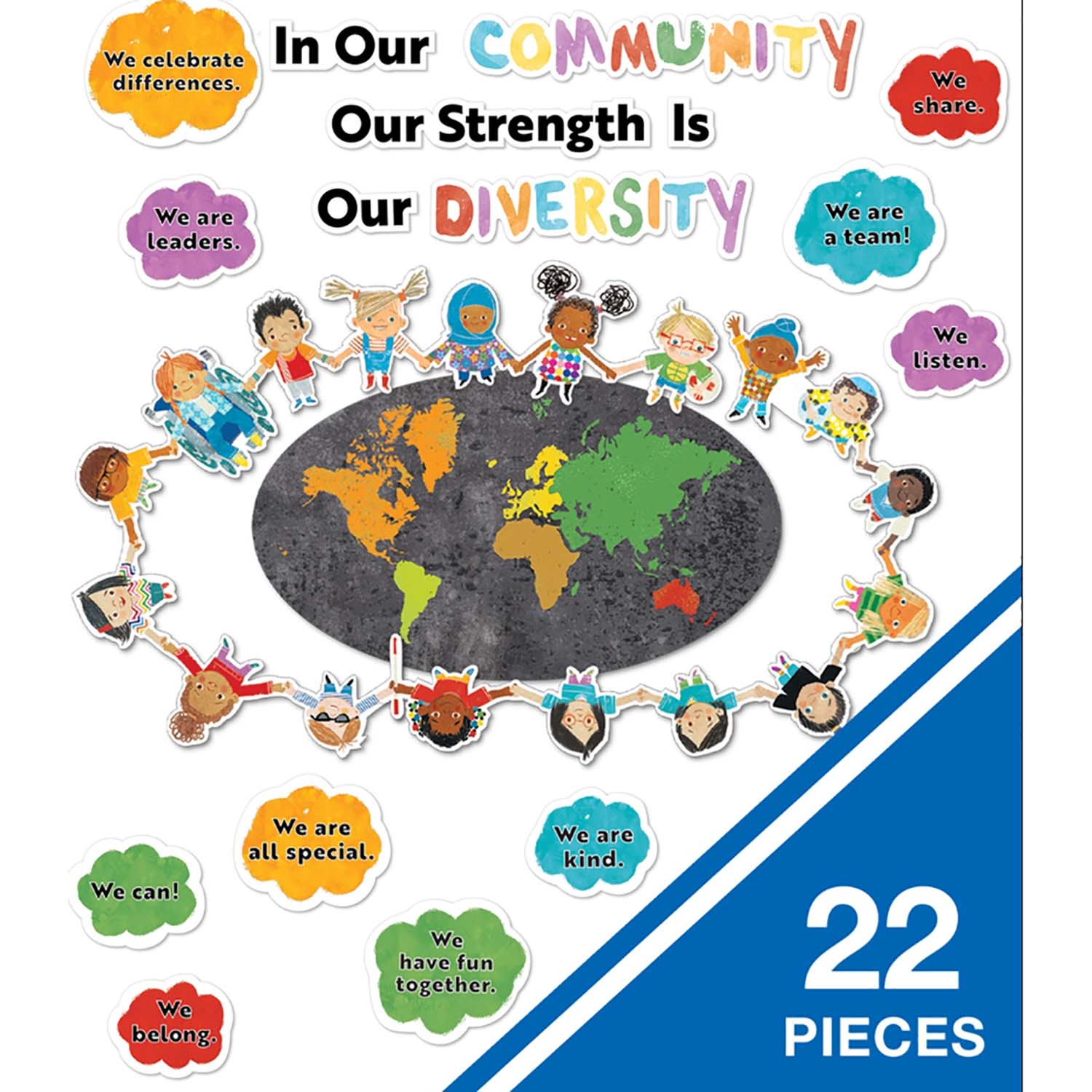 All Are Welcome Our Strength Is Our Diversity Bulletin Board Set